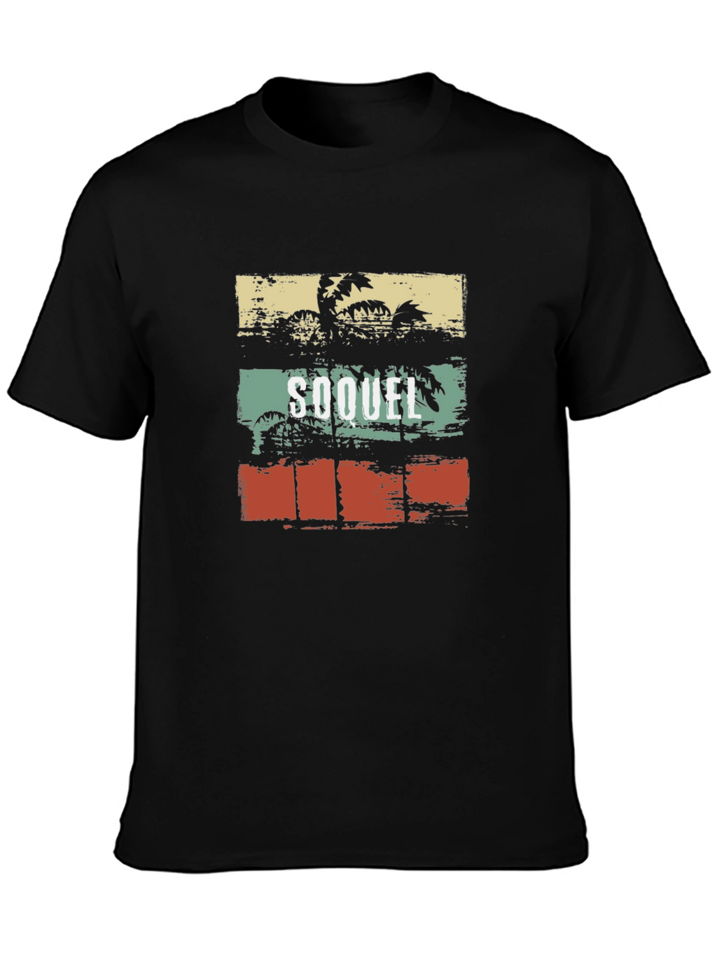 Soquel Palm Tree Graphic Tee - Retro Style