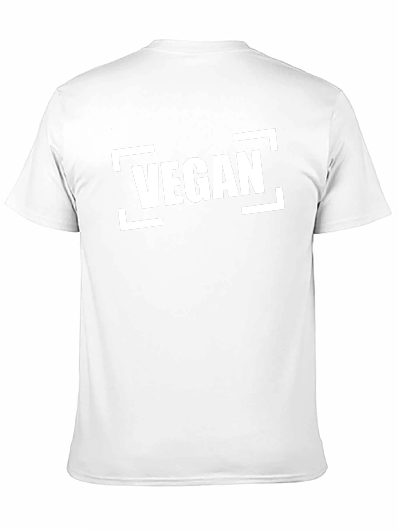 Vegan Statement T-Shirt - Black Crew Neck