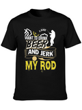 Drink Beer and Jerk My Rod Graphic Tee