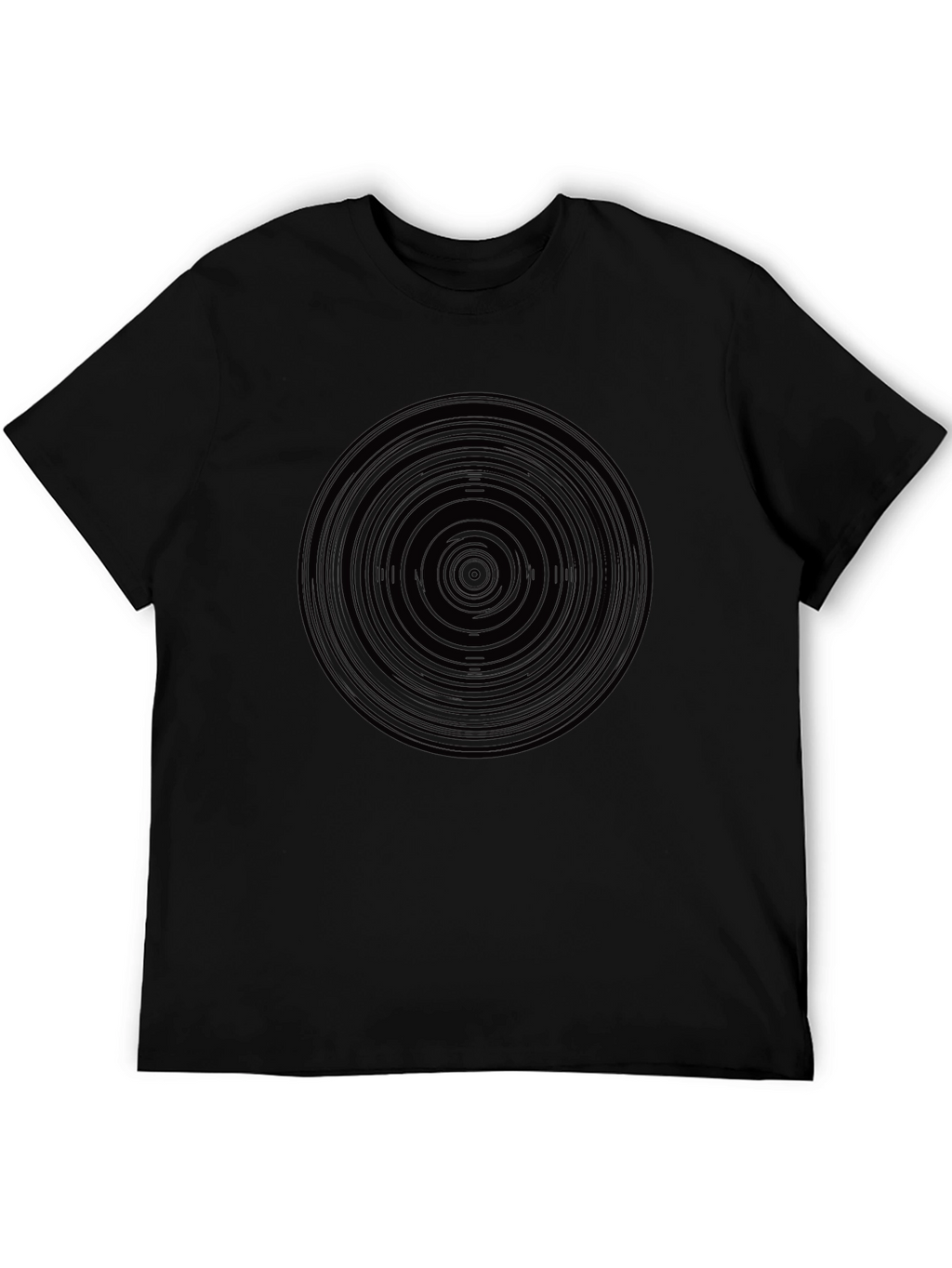 Abstract Circle Graphic Print Mens T-Shirt