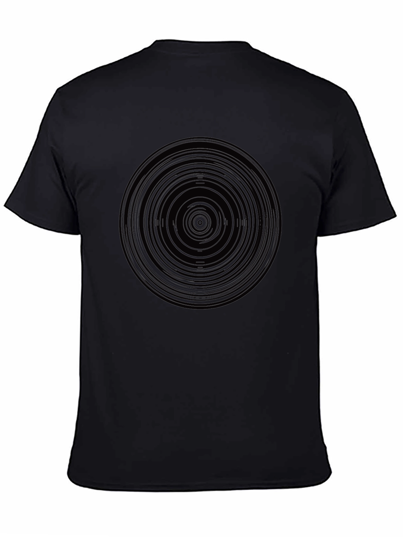 Abstract Circle Graphic Print Mens T-Shirt