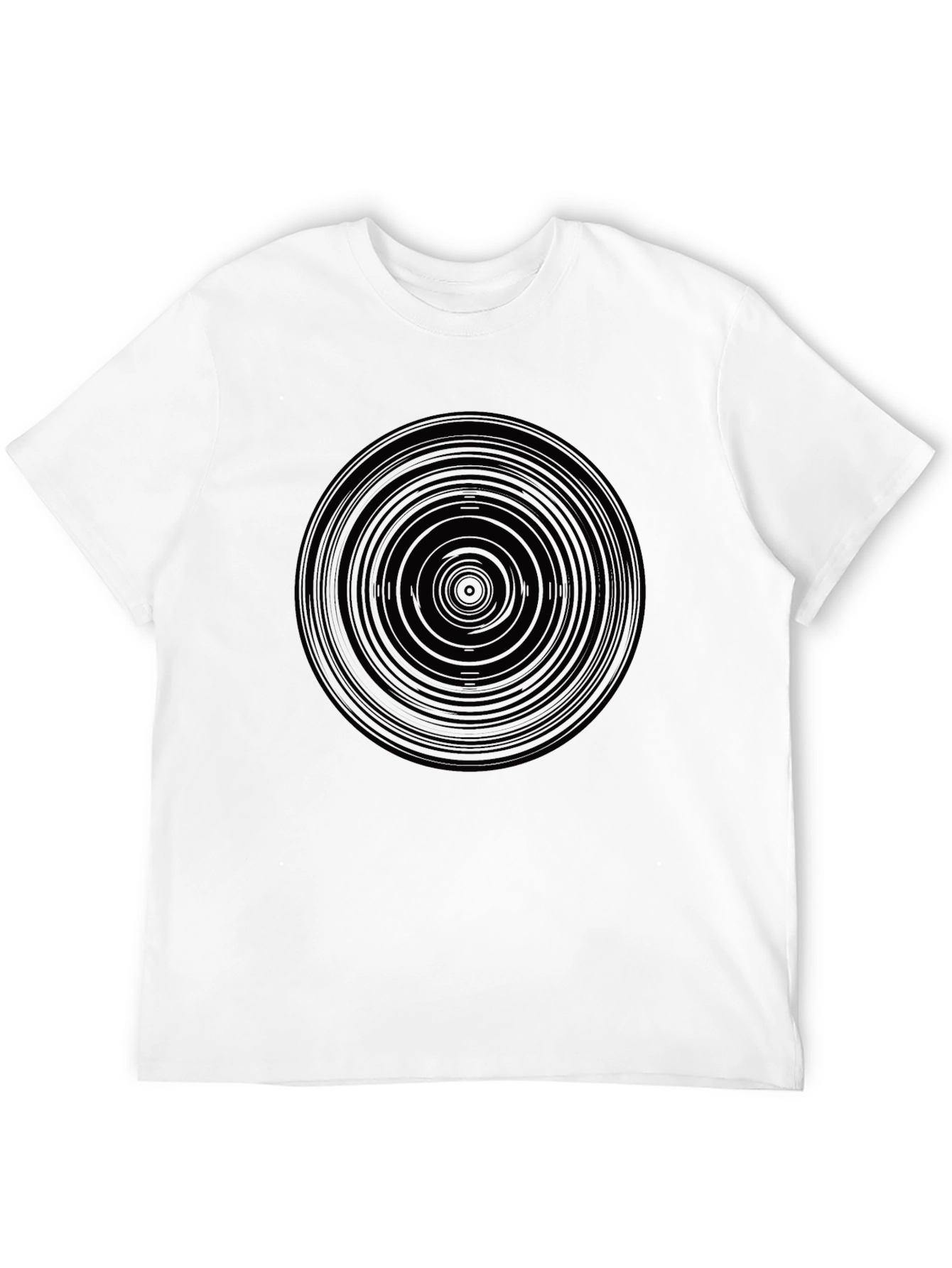 Abstract Circle Graphic Print Mens T-Shirt