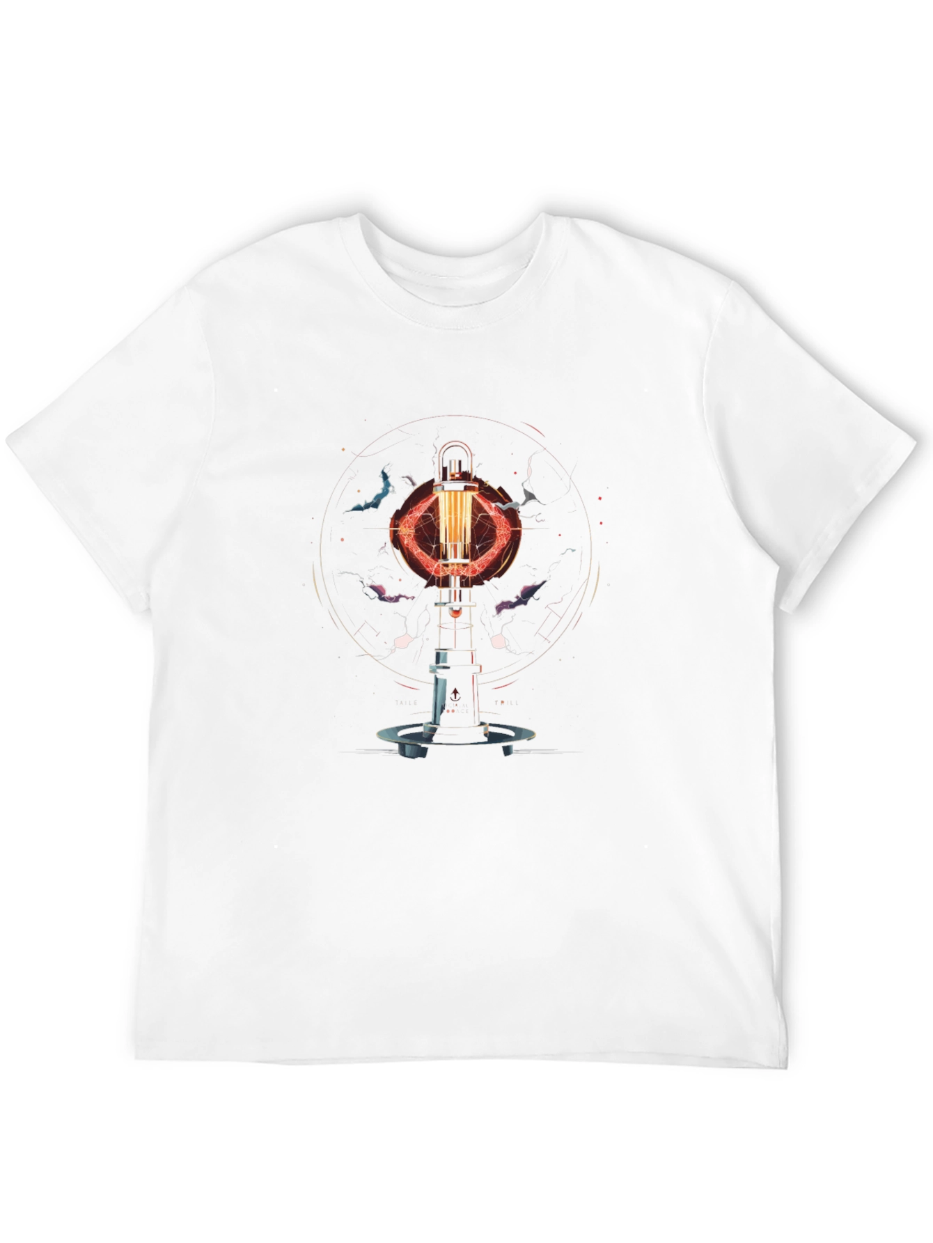 Arc Reactor Graphic Tee - Stylish Sci-Fi Design