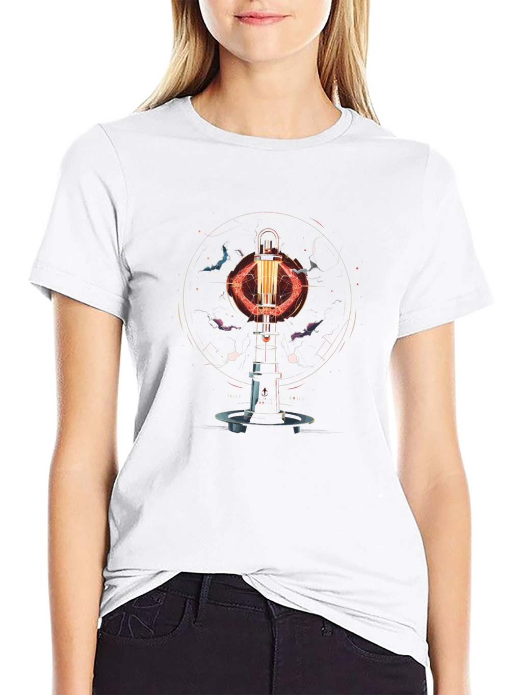 Arc Reactor Graphic Tee - Stylish Sci-Fi Design