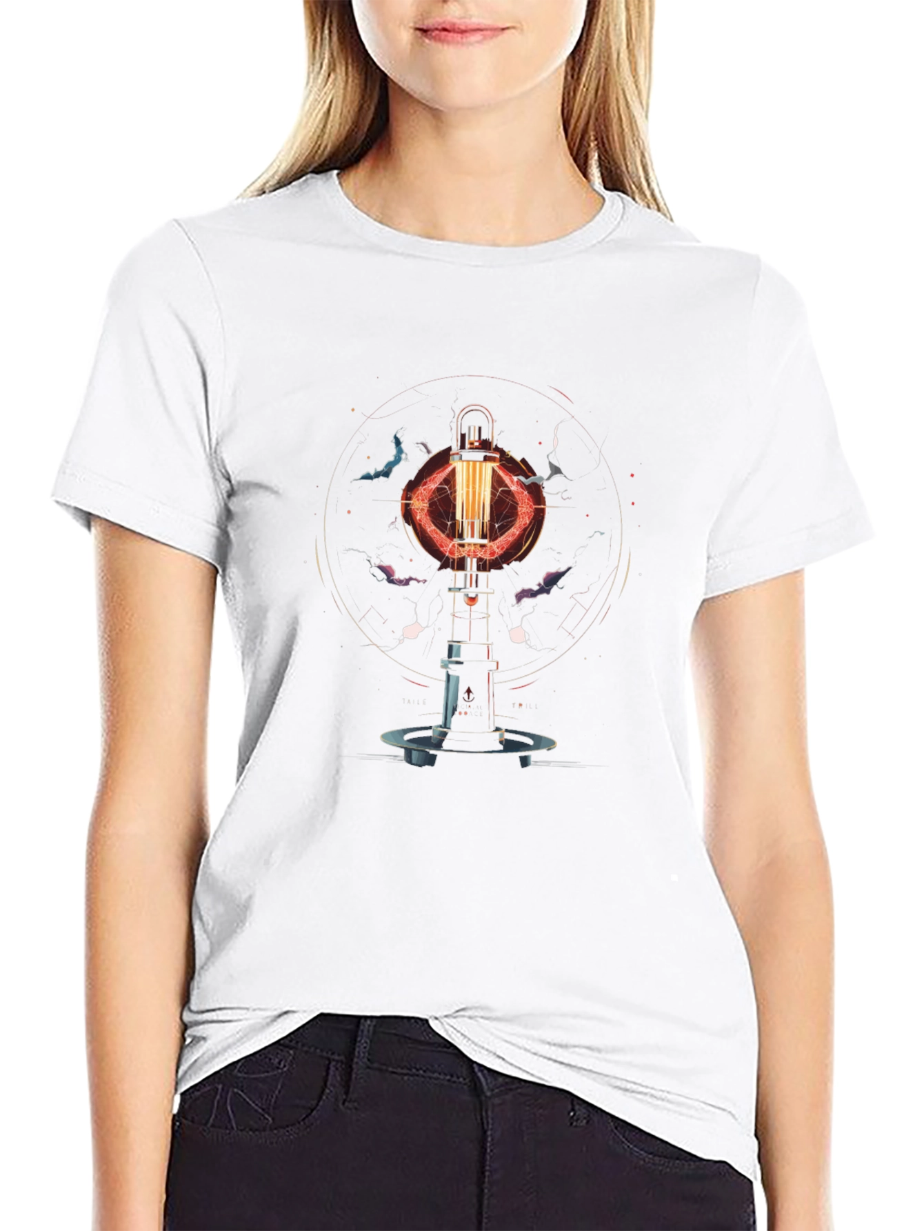 Arc Reactor Graphic Tee - Stylish Sci-Fi Design