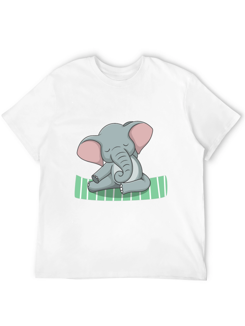 Elephant Yoga Graphic Tee - Soft Cotton Comfort