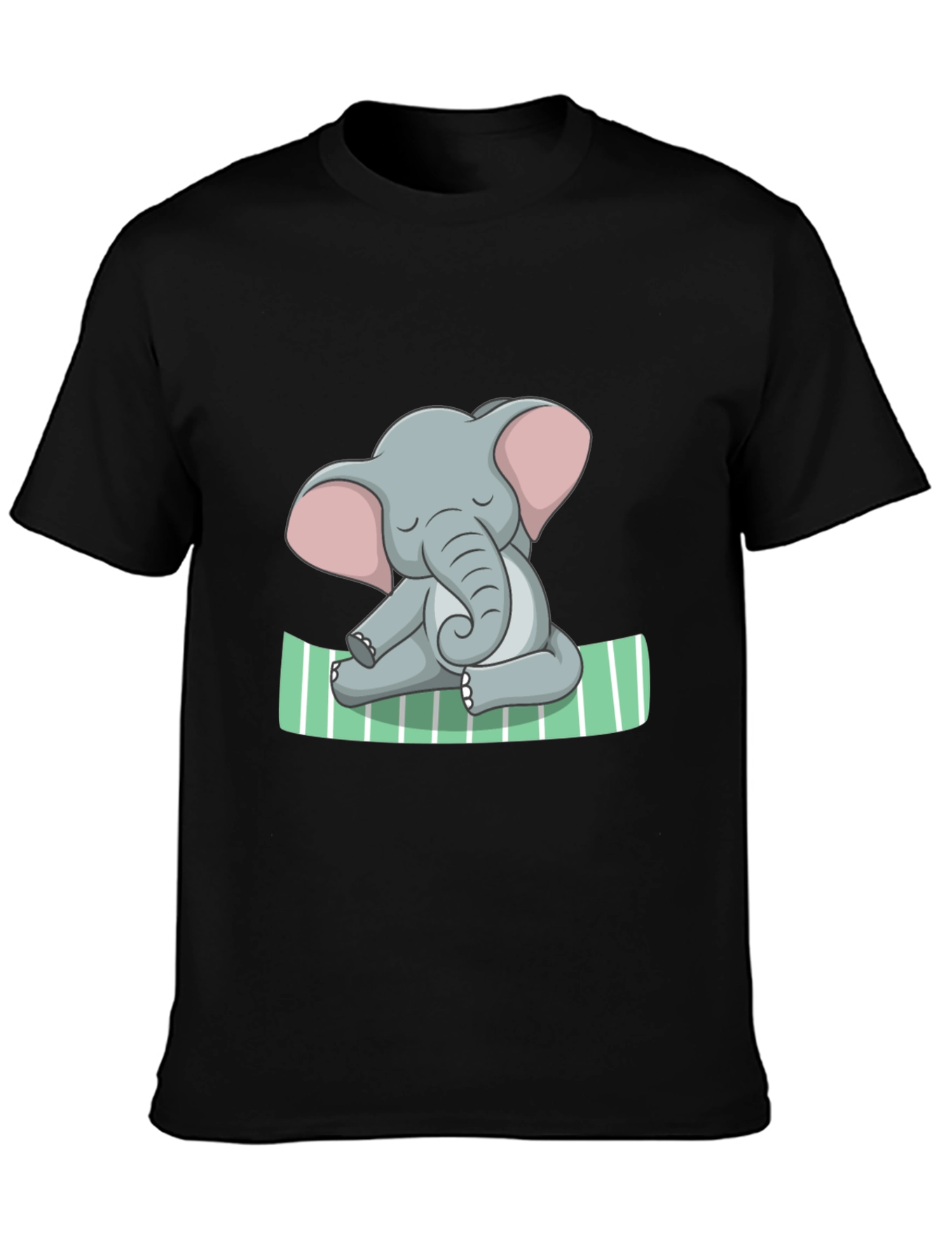 Elephant Yoga Graphic Tee - Soft Cotton Comfort