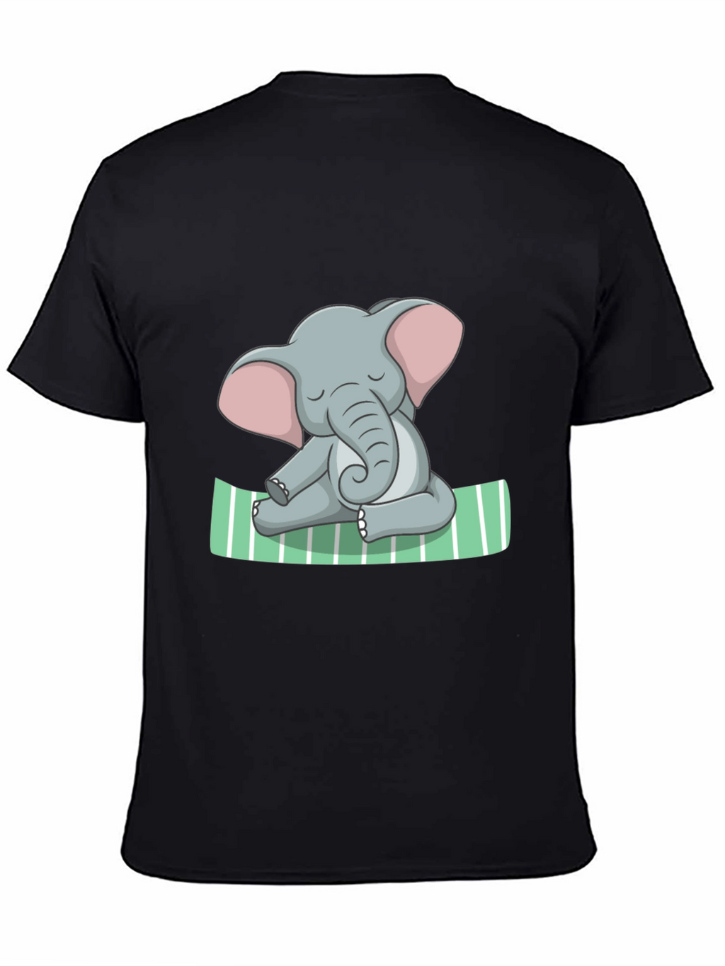 Elephant Yoga Graphic Tee - Soft Cotton Comfort