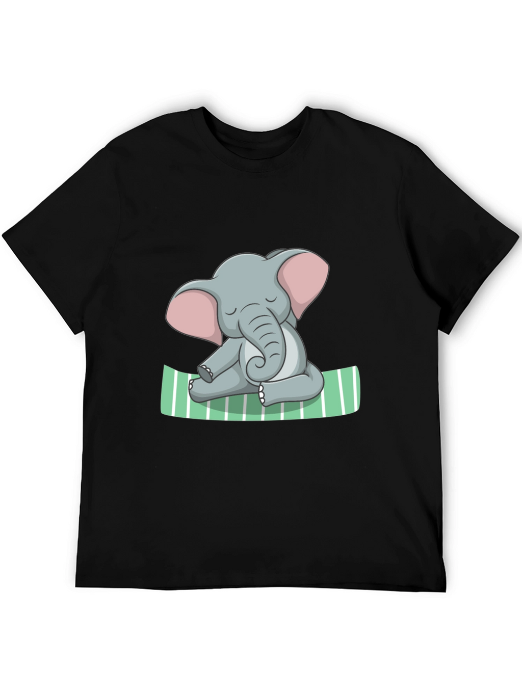 Elephant Yoga Graphic Tee - Soft Cotton Comfort