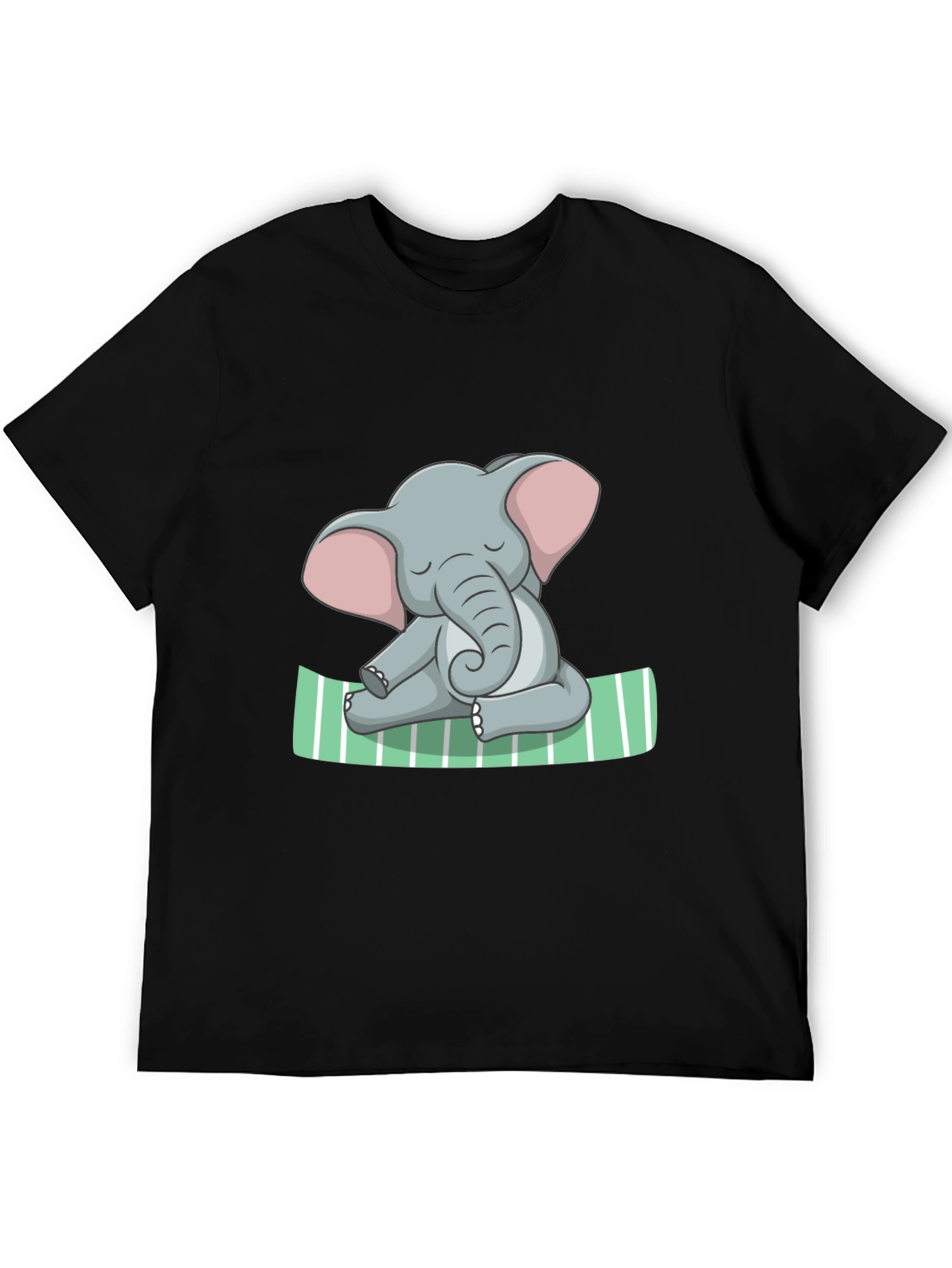 Elephant Yoga Graphic Tee - Soft Cotton Comfort