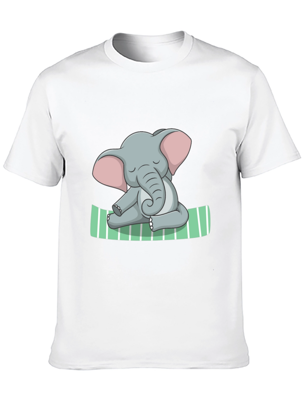 Elephant Yoga Graphic Tee - Soft Cotton Comfort