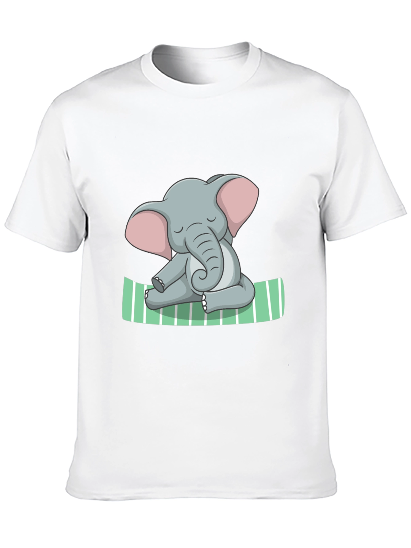 Elephant Yoga Graphic Tee - Soft Cotton Comfort