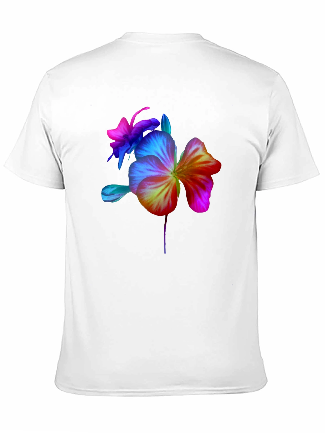 Floral Spectrum Graphic Tee - Bold Flower Design