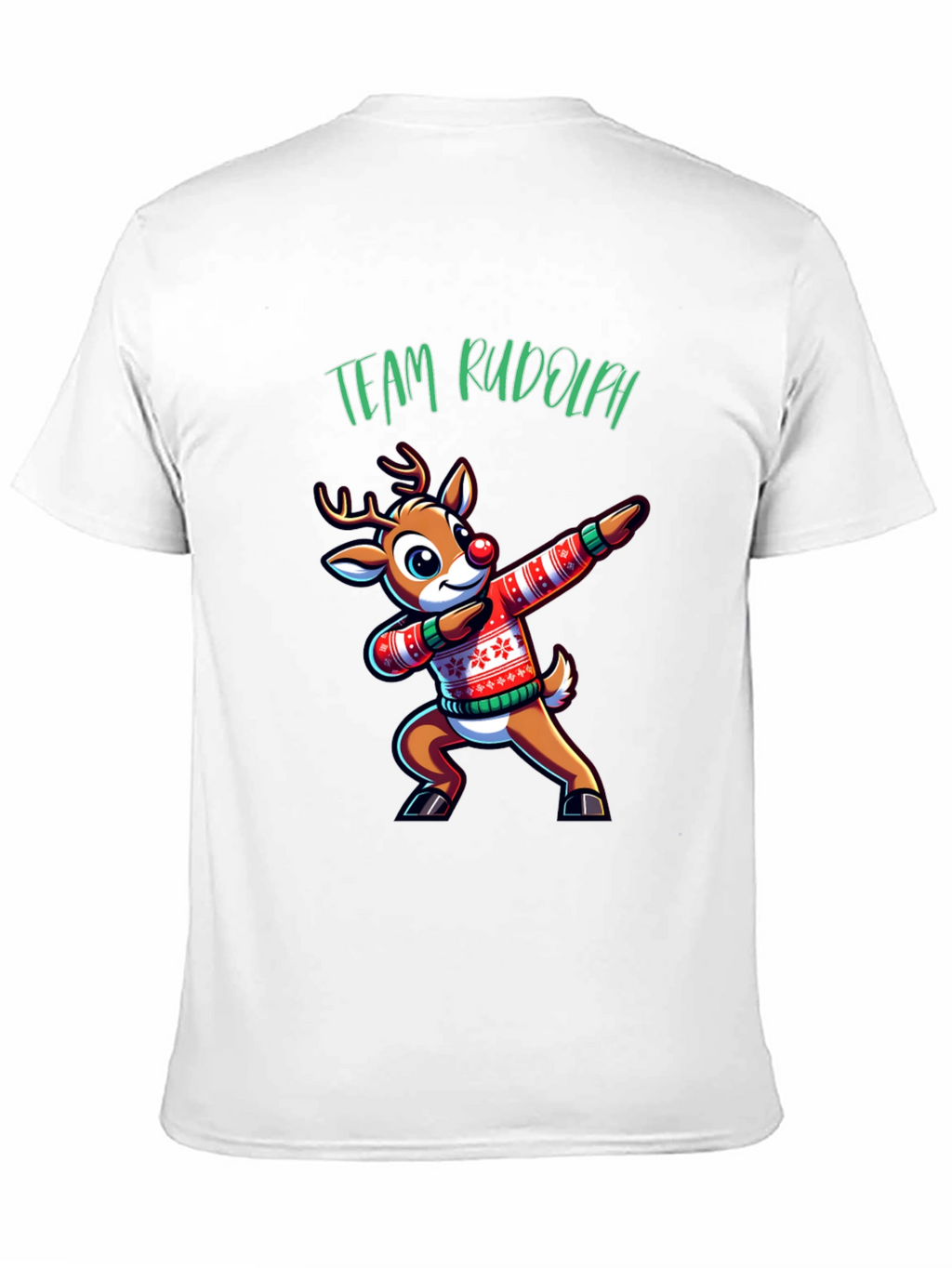 Team Rudolph Dabbing Reindeer Christmas T-Shirt