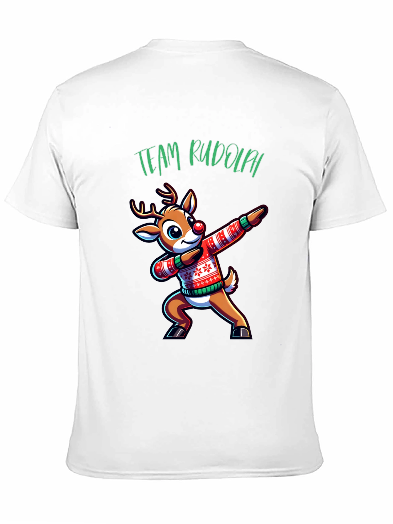 Team Rudolph Dabbing Reindeer Christmas T-Shirt