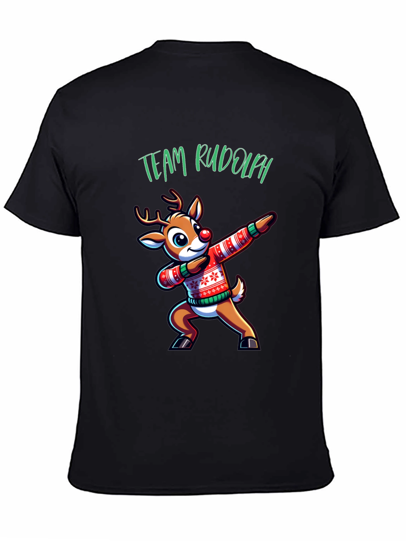 Team Rudolph Dabbing Reindeer Christmas T-Shirt