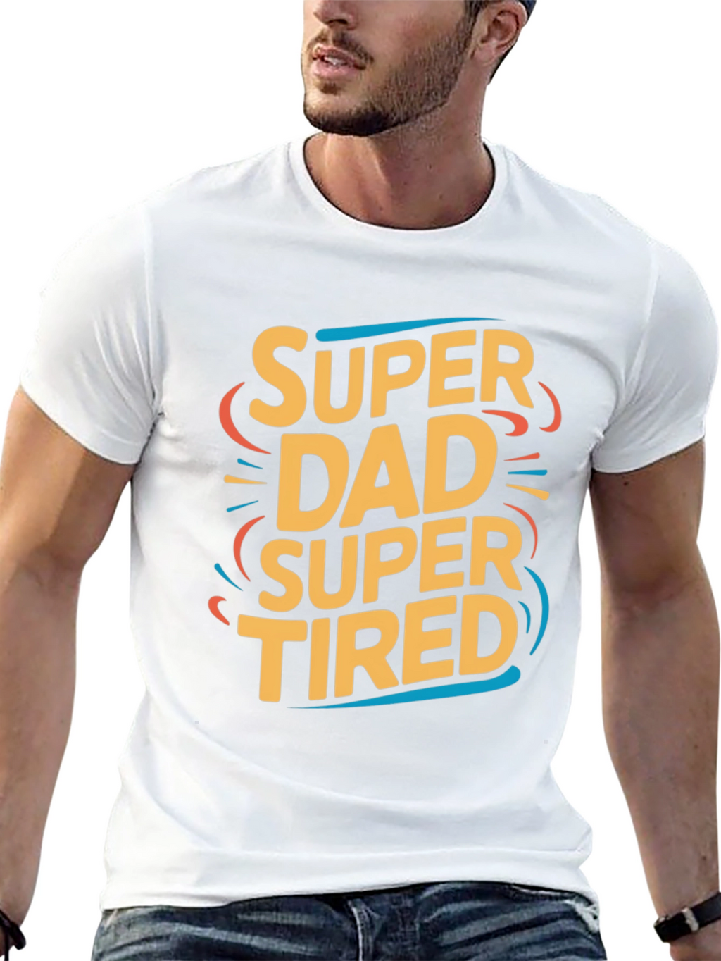Super Dad Super Tired Graphic T-Shirt