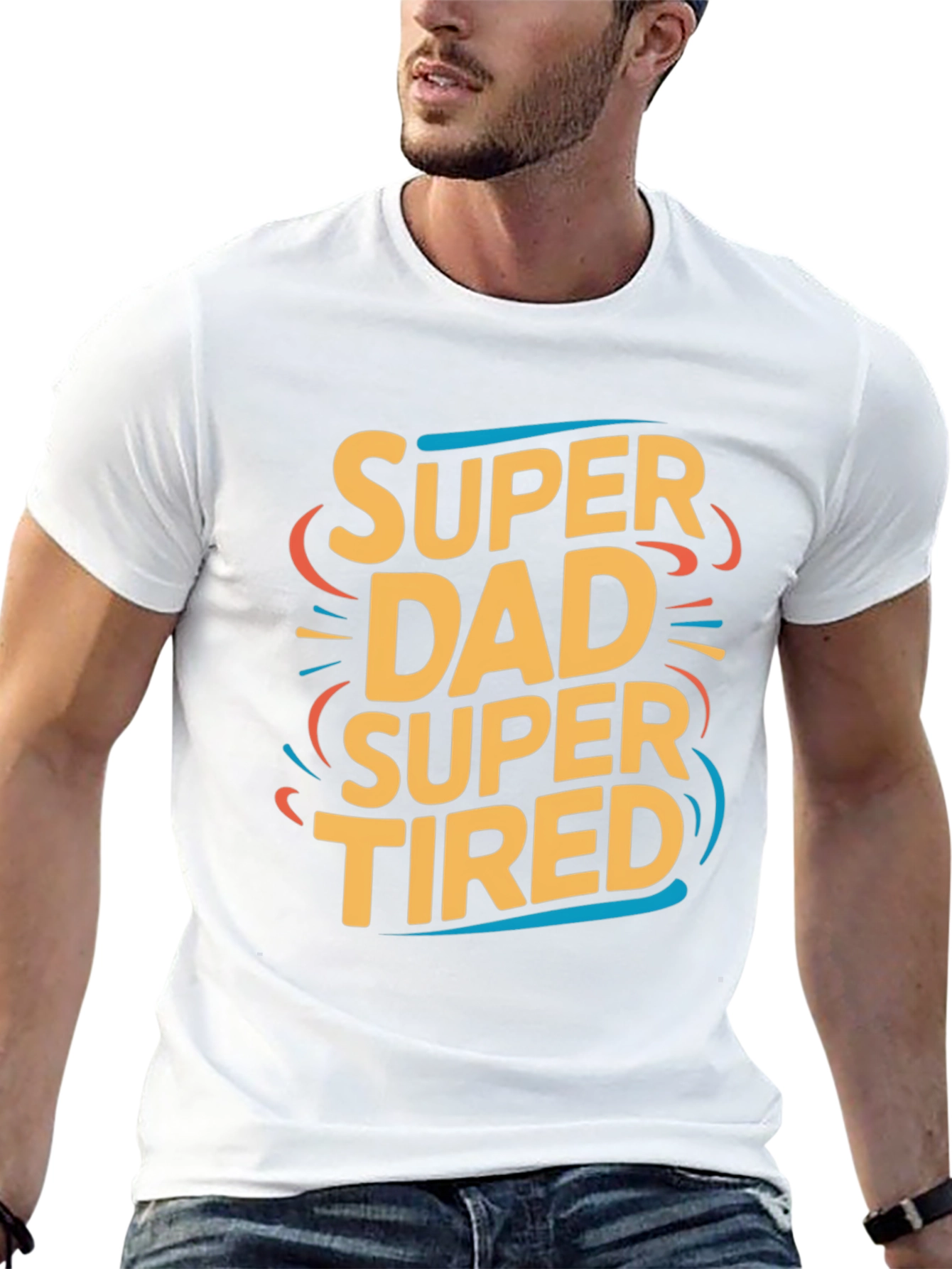 Super Dad Super Tired Graphic T-Shirt