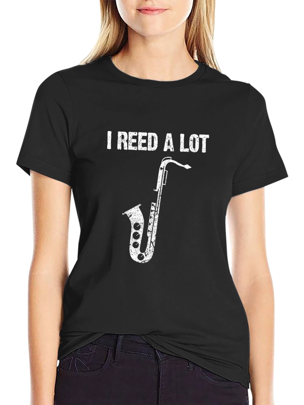 I Reed A Lot Saxophone T-Shirt Funny Musician Tee