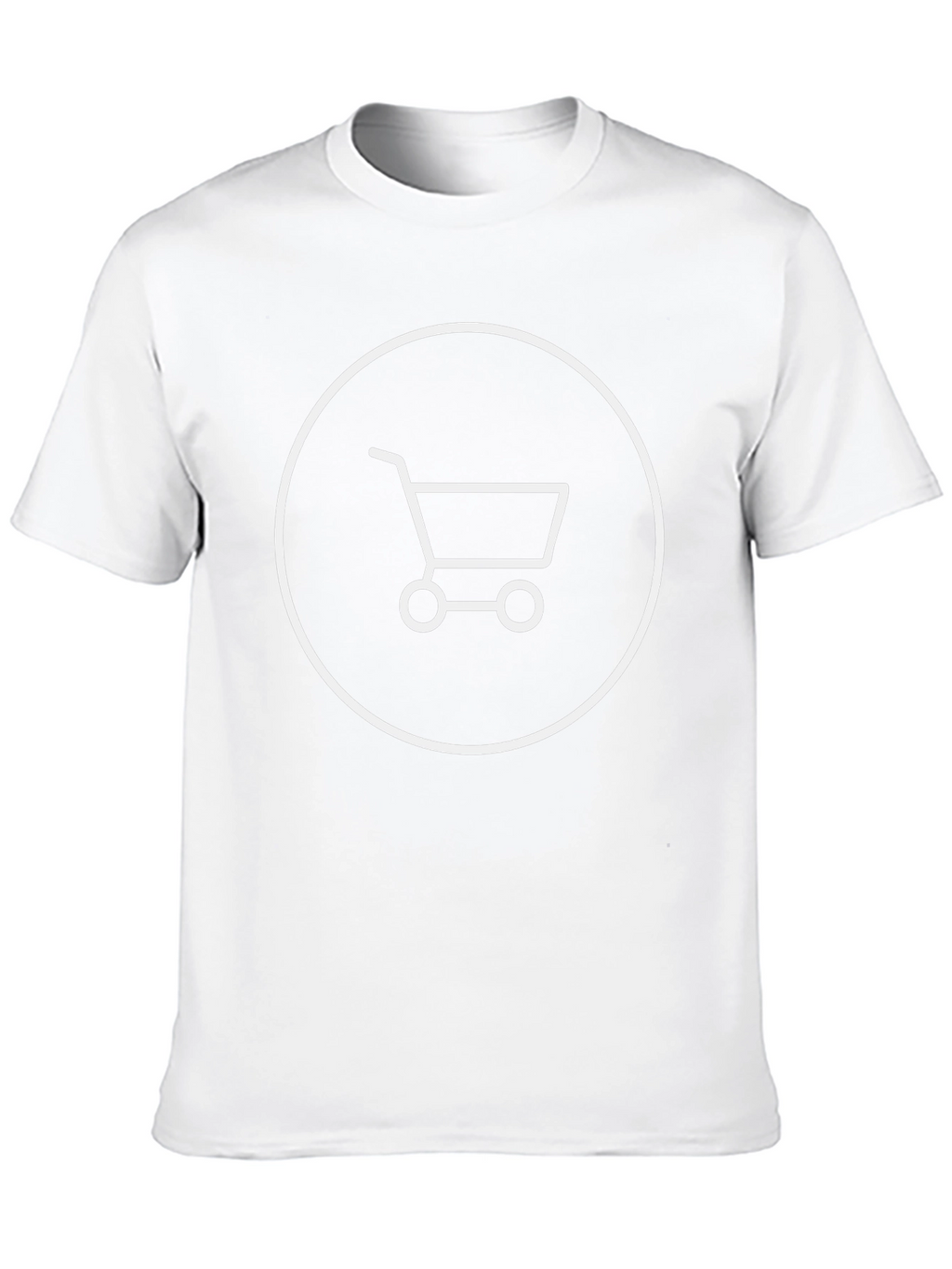 Minimalist Shopping Cart Graphic Tee