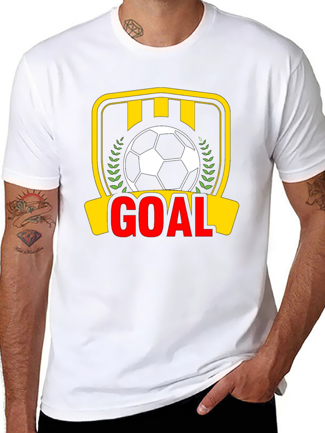 Goal! Soccer Graphic Tee - Black