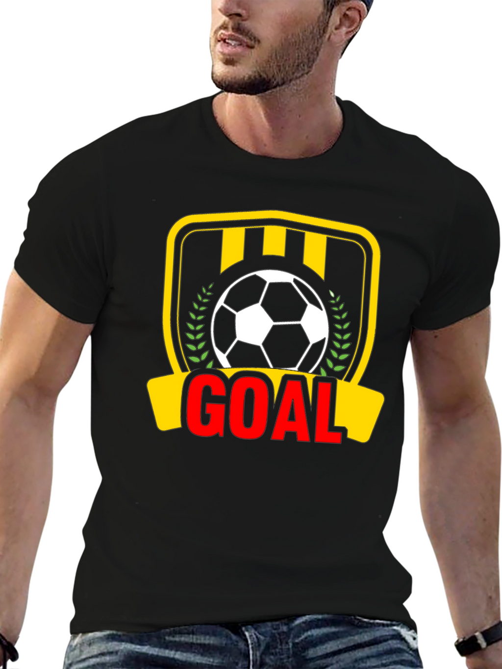 Goal! Soccer Graphic Tee - Black