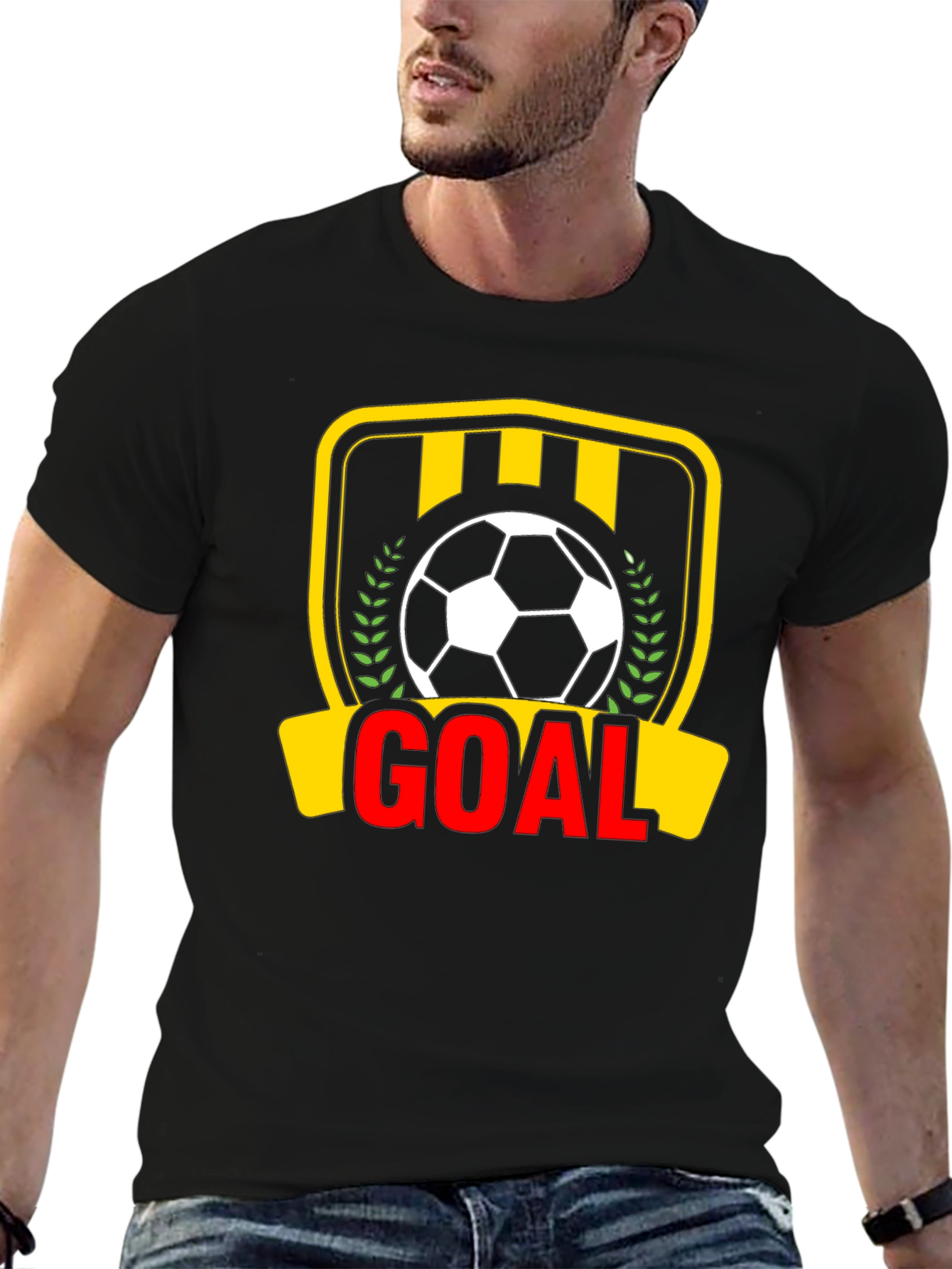 Goal! Soccer Graphic Tee - Black