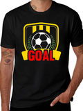 Goal! Soccer Graphic Tee - Black