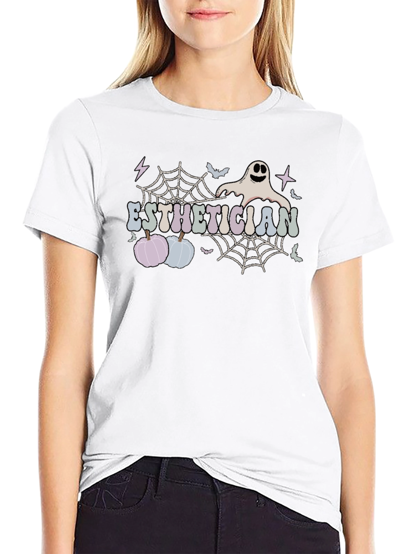 Esthetician Halloween Ghost T-Shirt