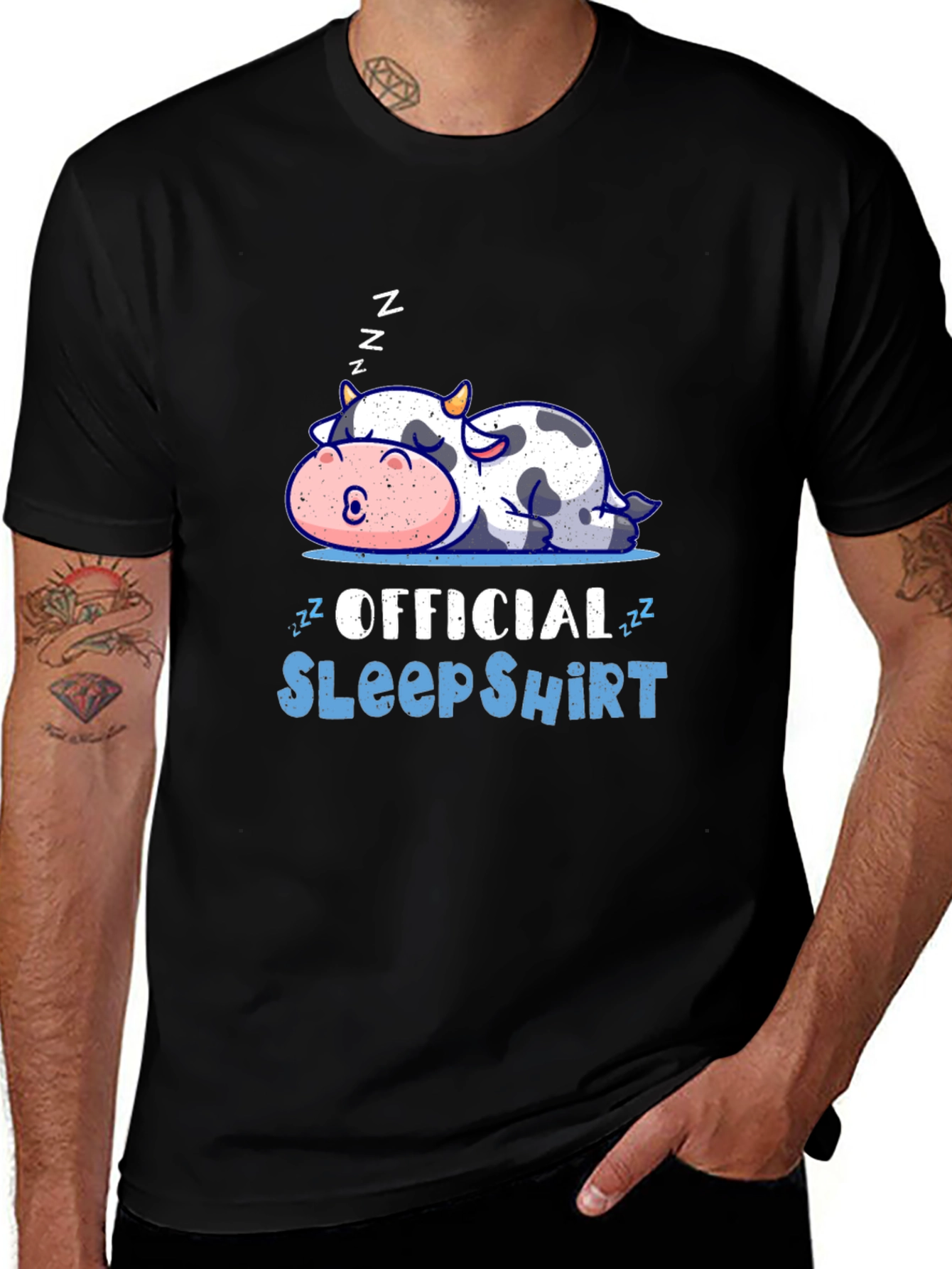Official Sleep Shirt - Cute Cow Graphic Tee