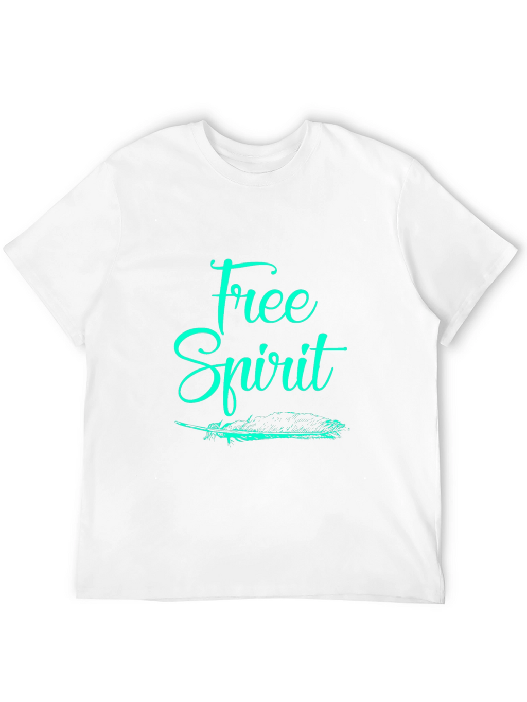 Free Spirit Graphic Tee - Black Cotton T-Shirt