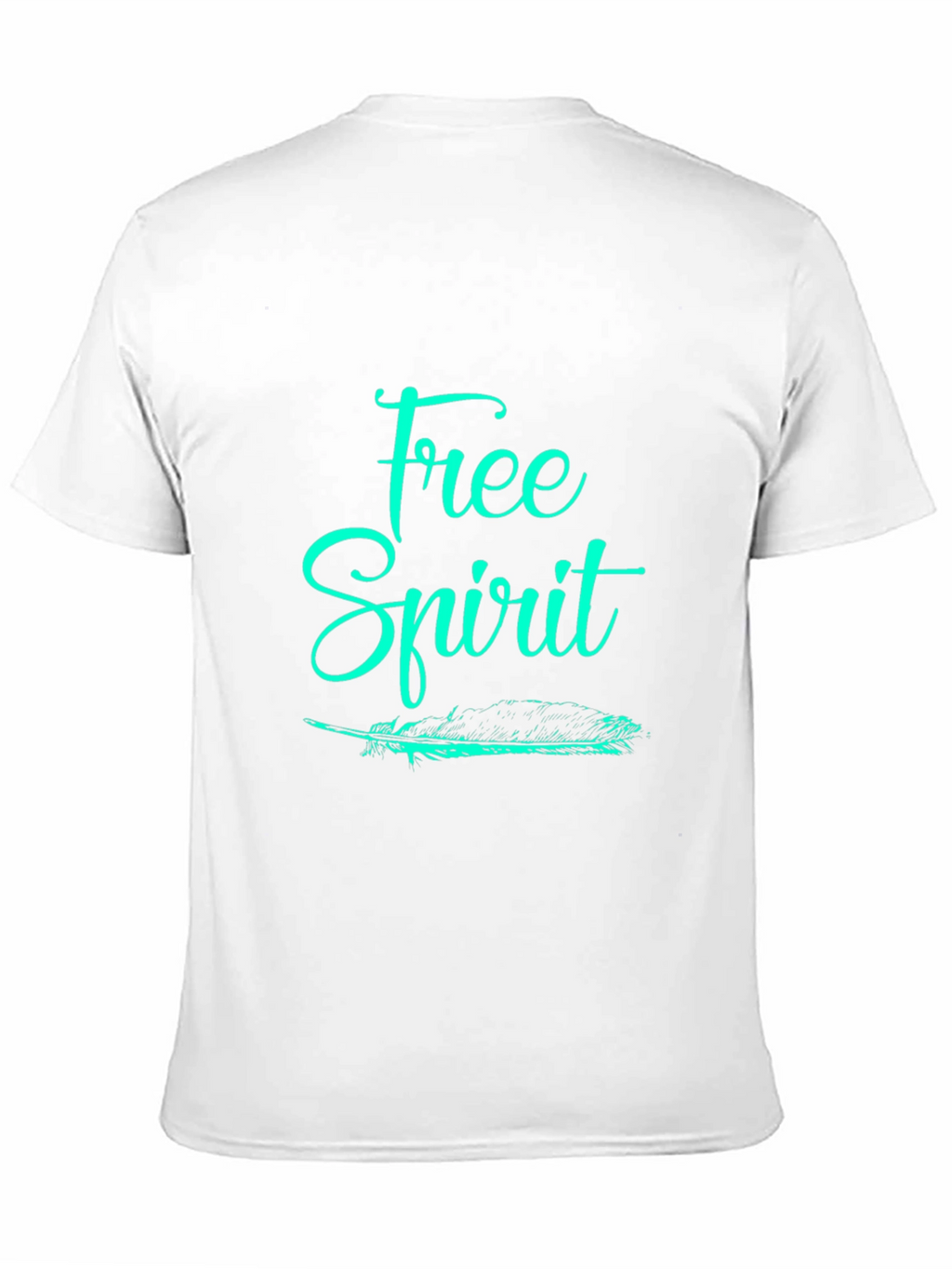 Free Spirit Graphic Tee - Black Cotton T-Shirt