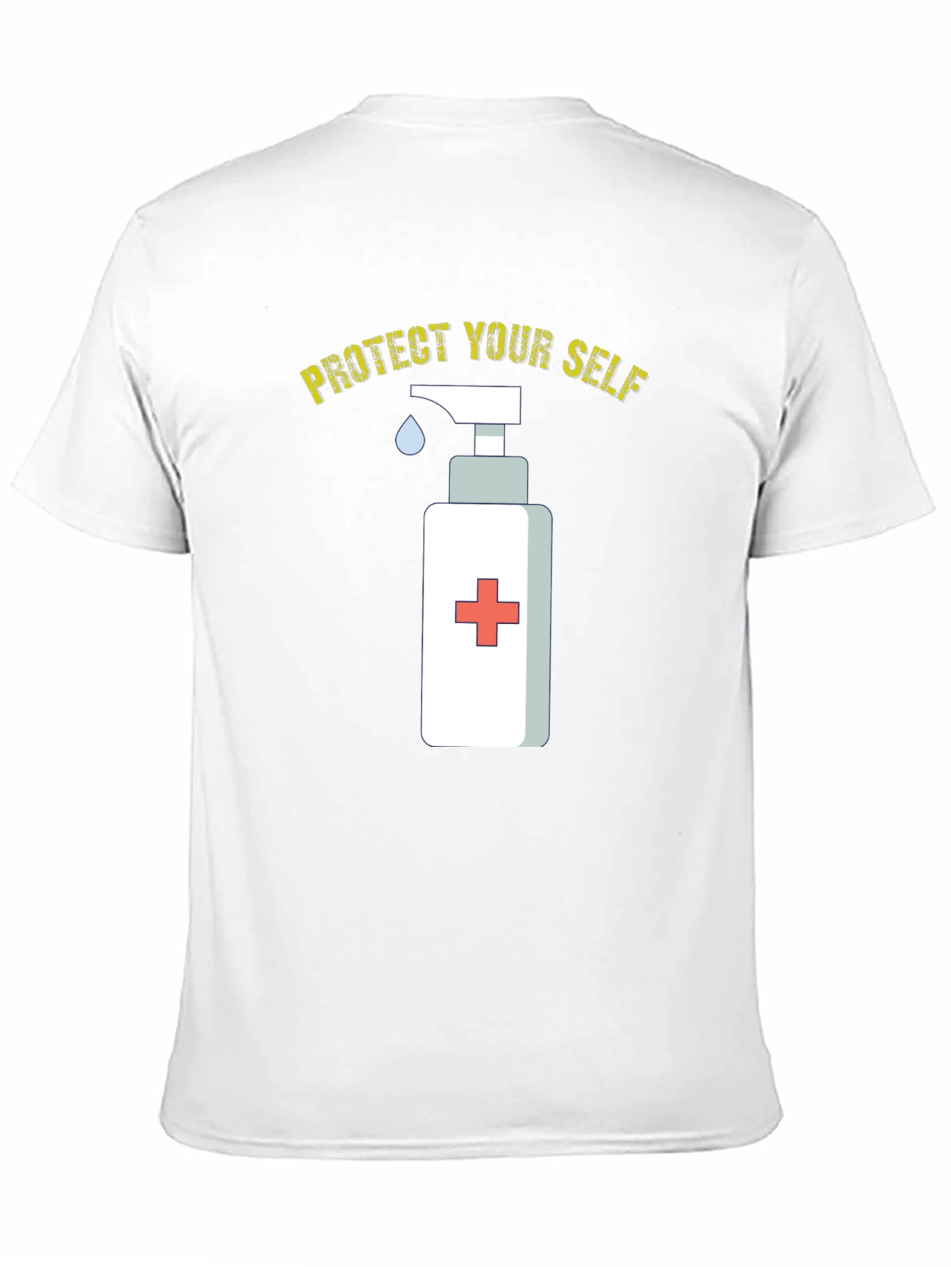 Protect Yourself Tee - Hand Sanitizer Graphic T-Shirt