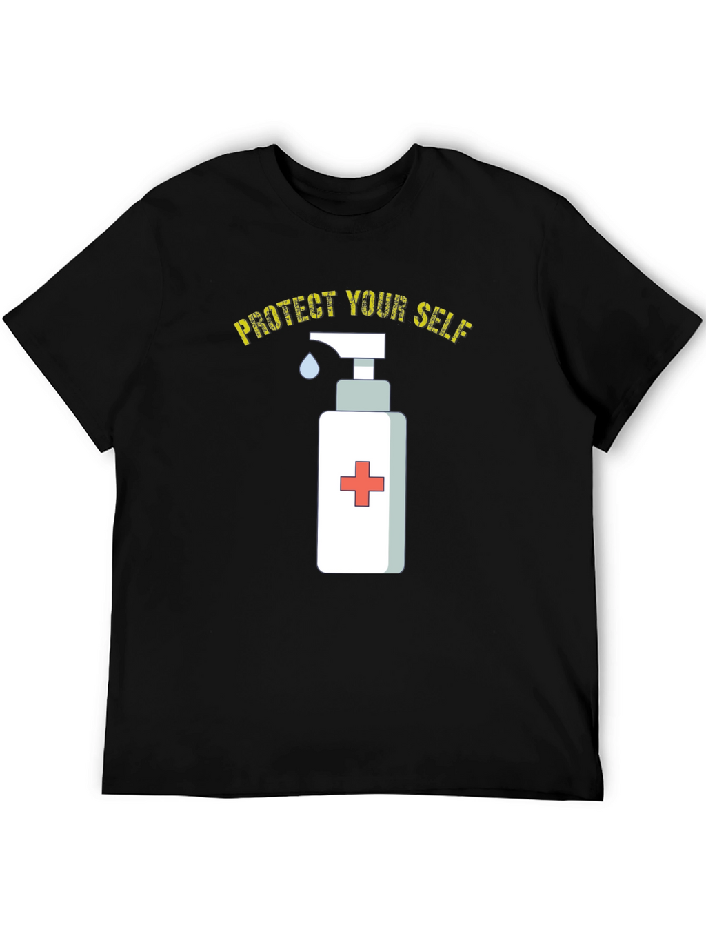 Protect Yourself Tee - Hand Sanitizer Graphic T-Shirt