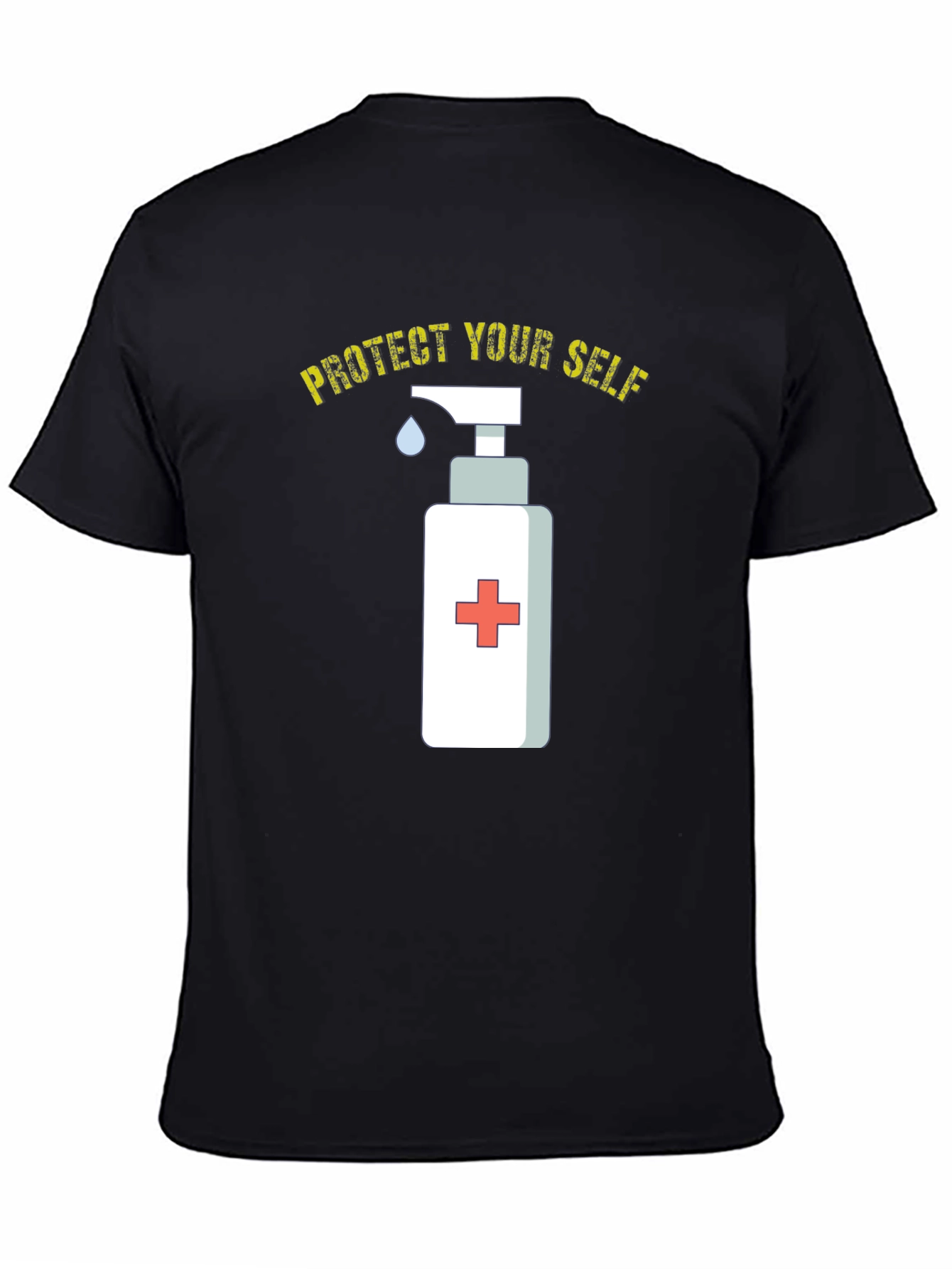 Protect Yourself Tee - Hand Sanitizer Graphic T-Shirt