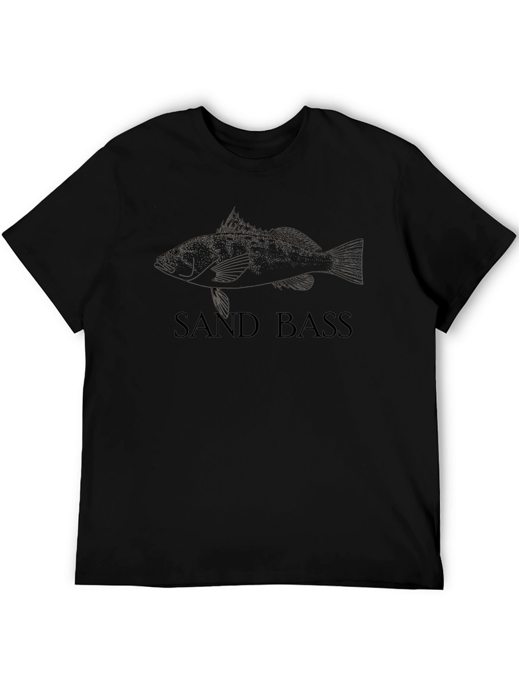 Sand Bass Graphic T-Shirt - Black