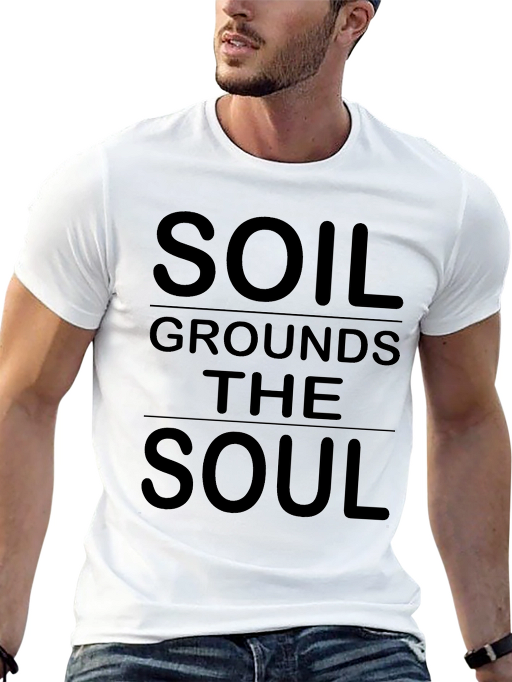 Soil Grounds the Soul Graphic Tee - Black