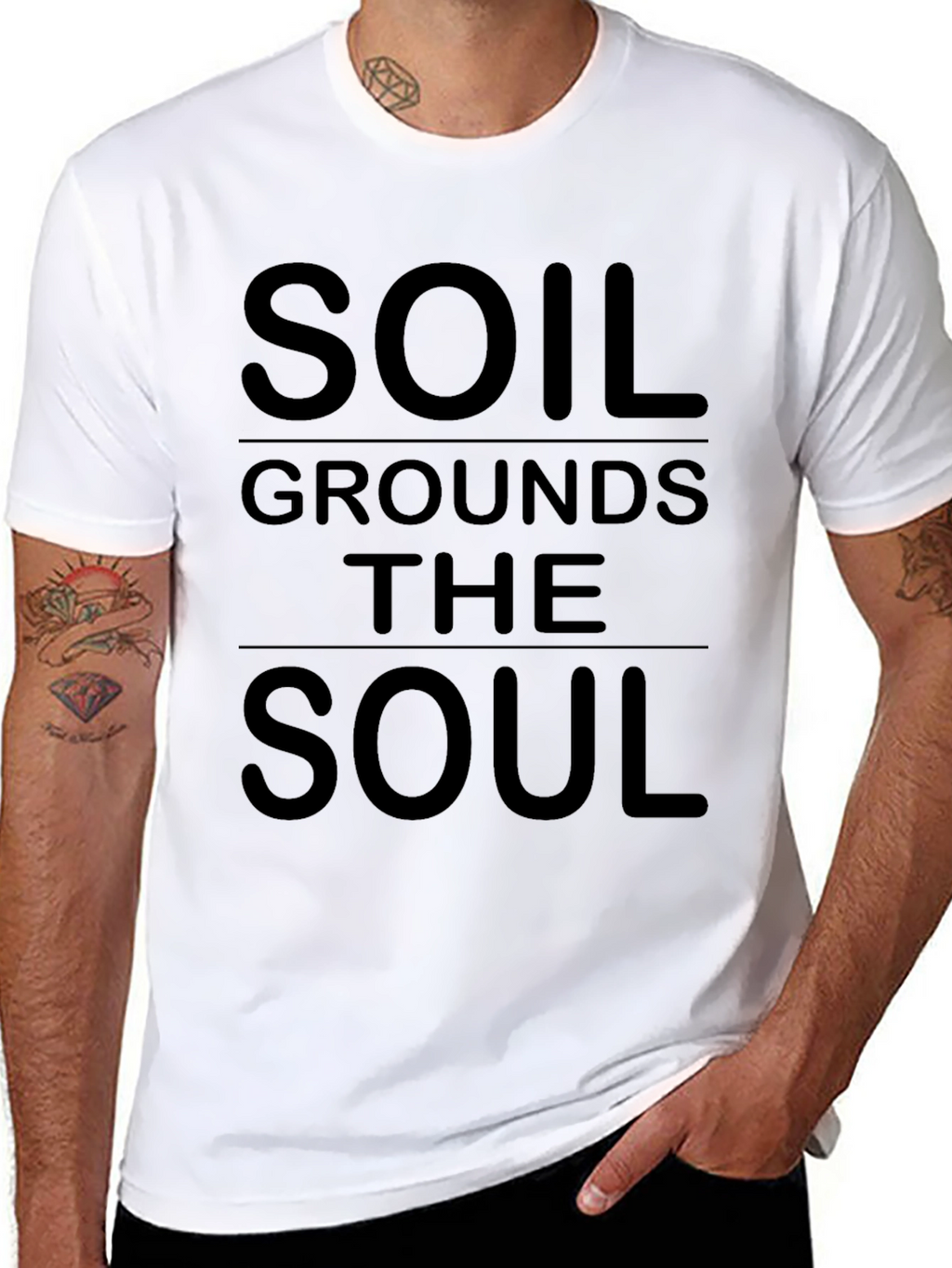 Soil Grounds the Soul Graphic Tee - Black