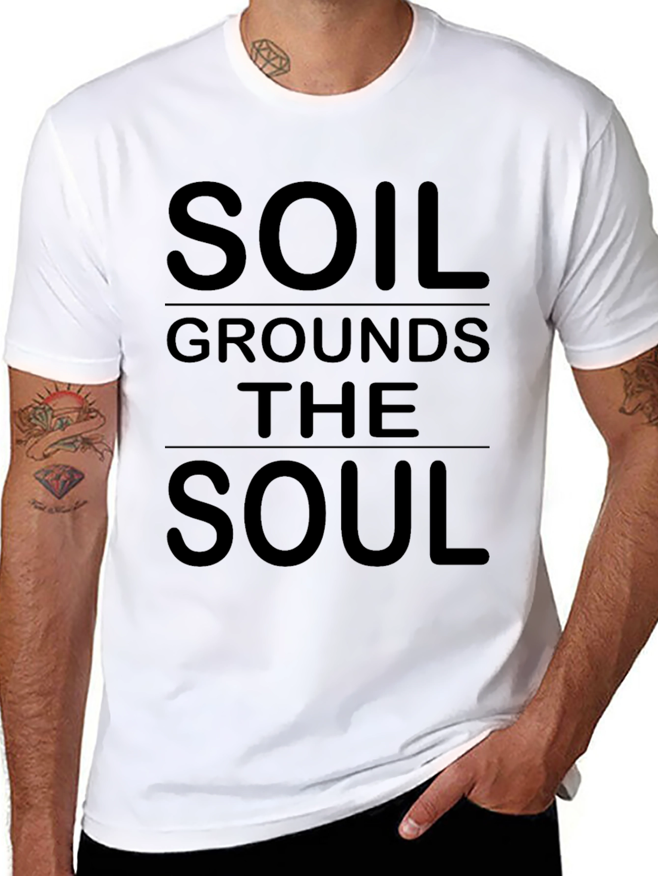 Soil Grounds the Soul Graphic Tee - Black