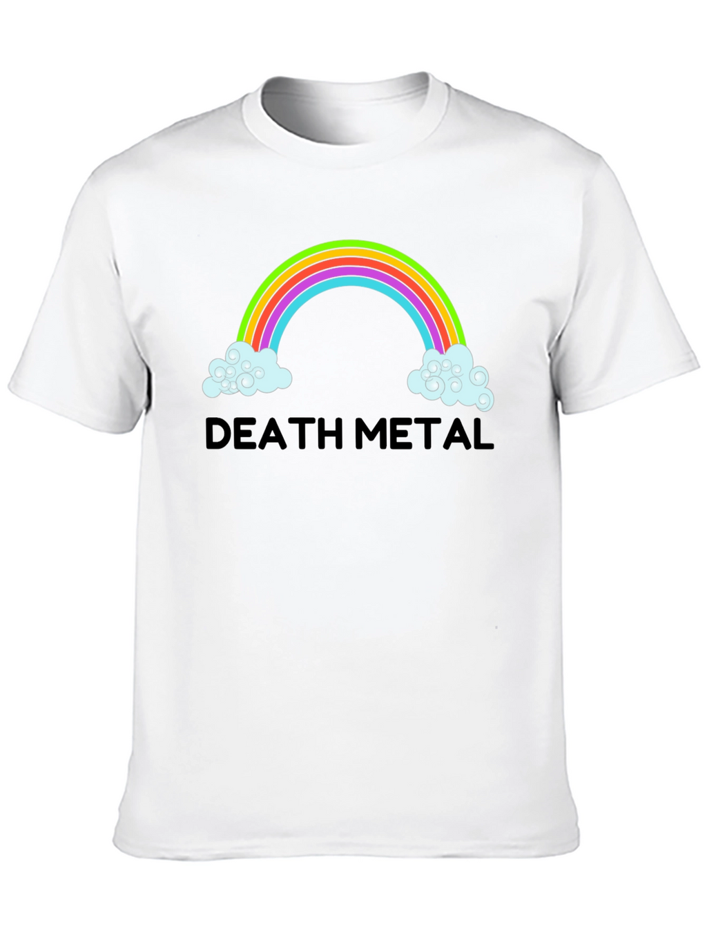 Death Metal Rainbow T-Shirt - Mens Black Tee