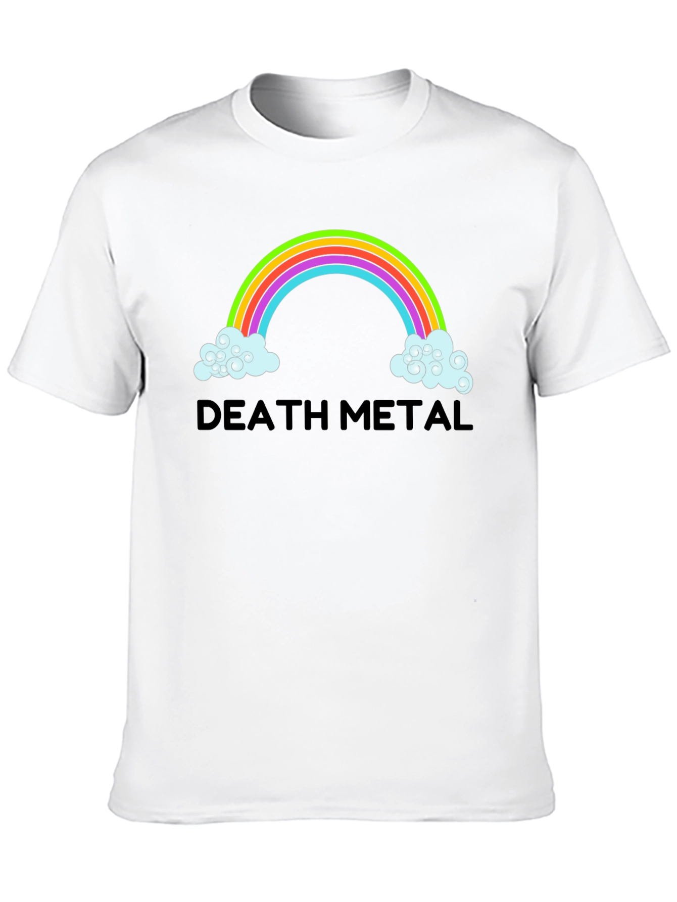 Death Metal Rainbow T-Shirt - Mens Black Tee