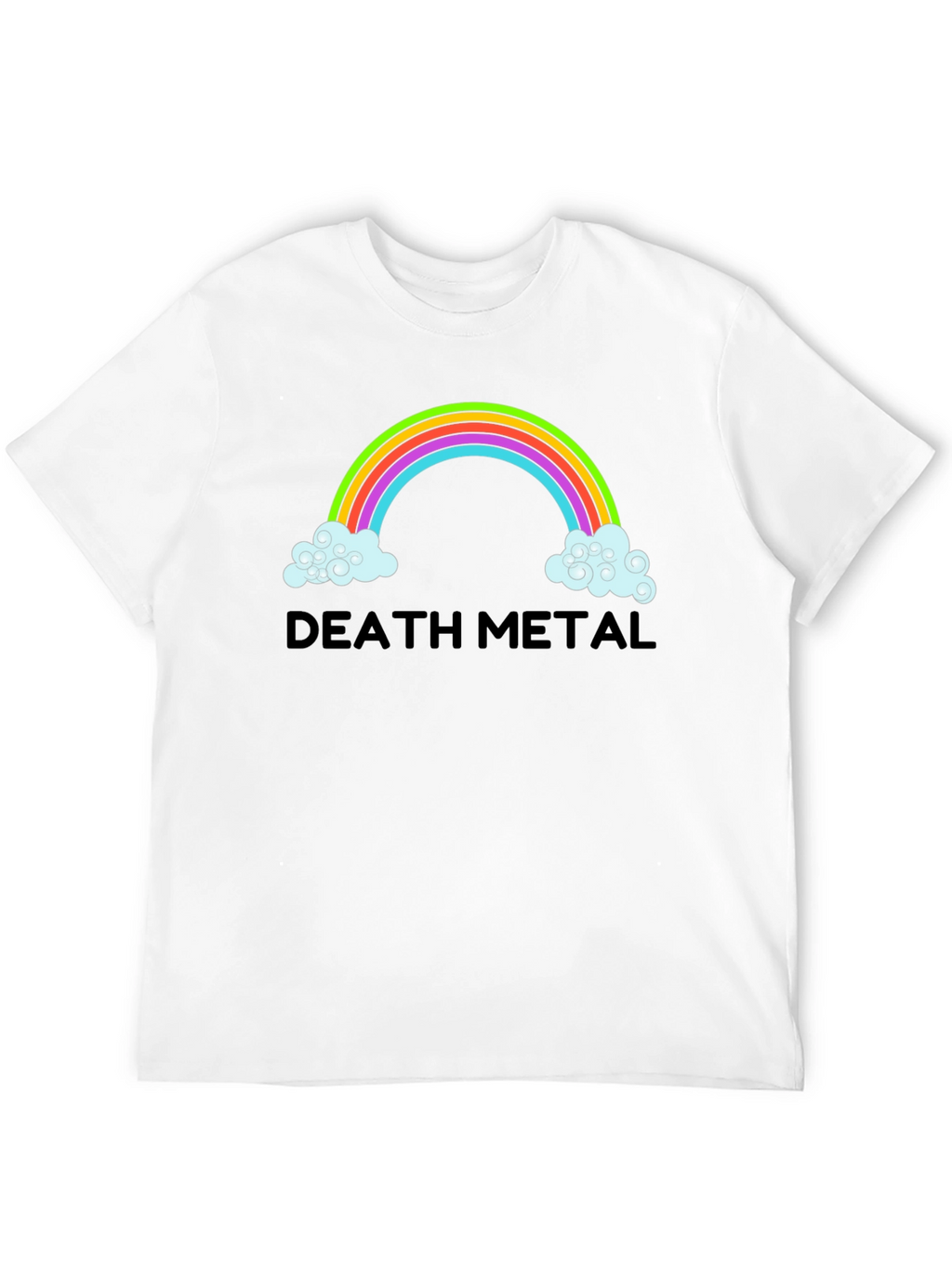 Death Metal Rainbow T-Shirt - Mens Black Tee