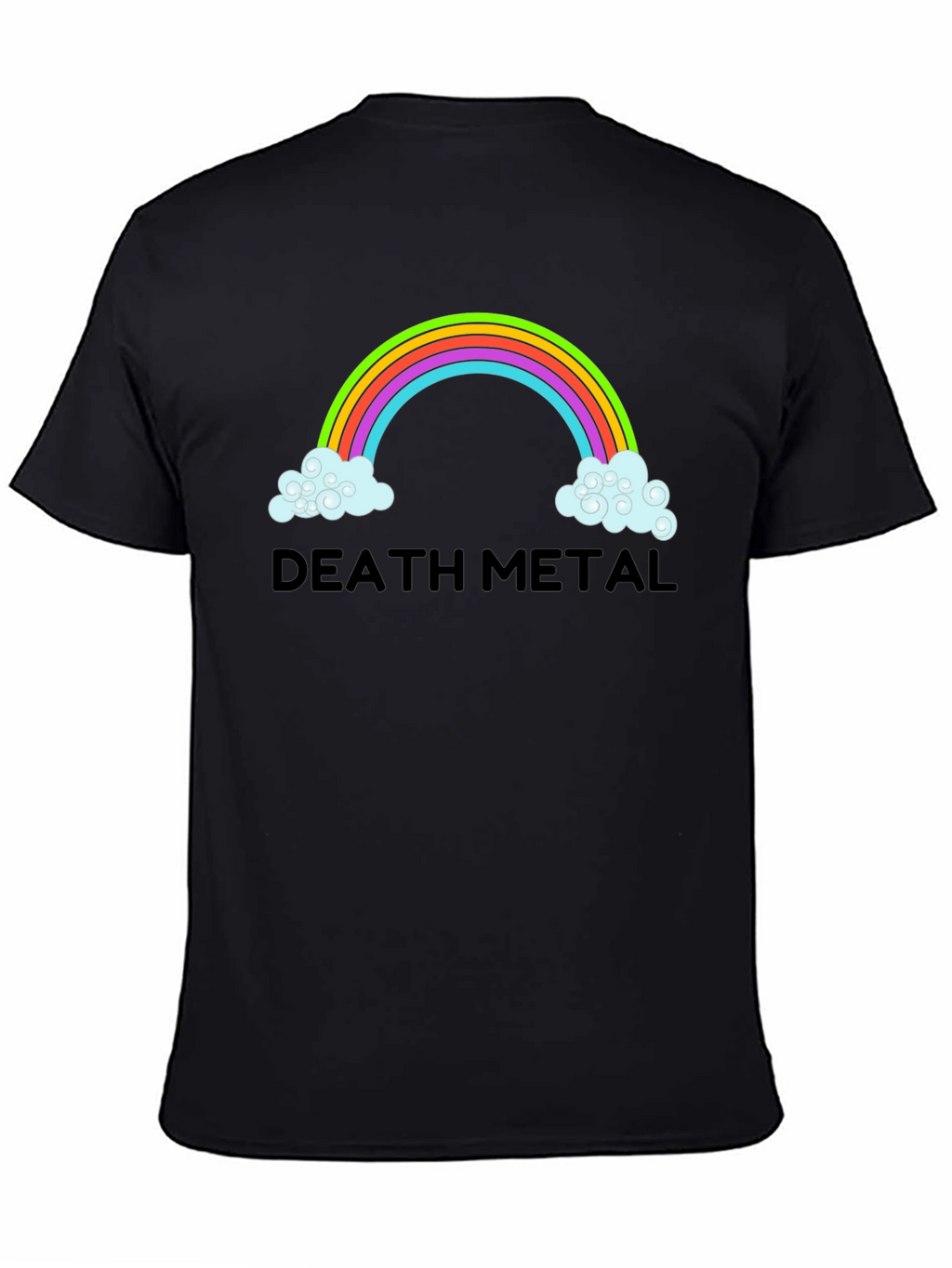 Death Metal Rainbow T-Shirt - Mens Black Tee