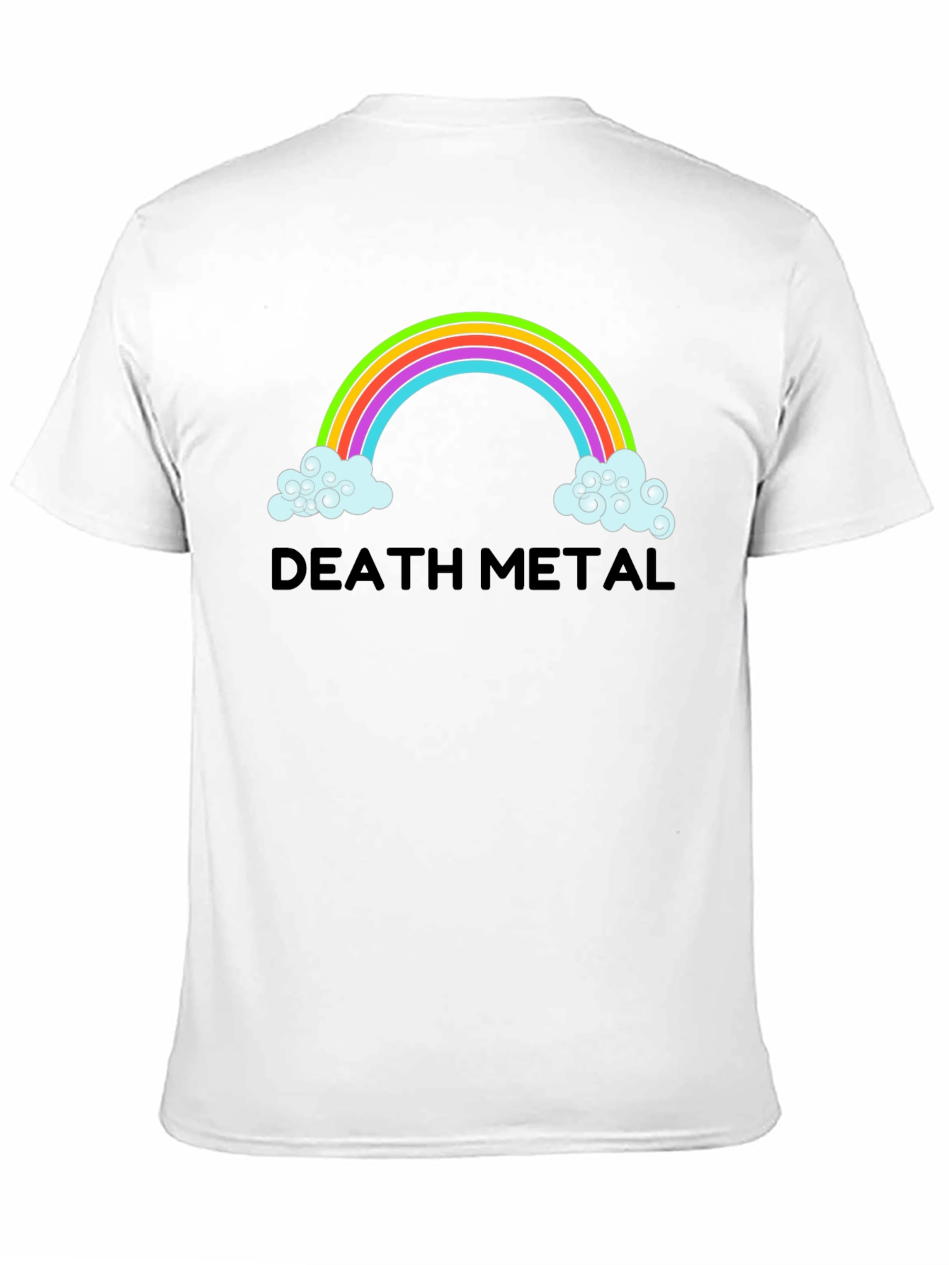 Death Metal Rainbow T-Shirt - Mens Black Tee