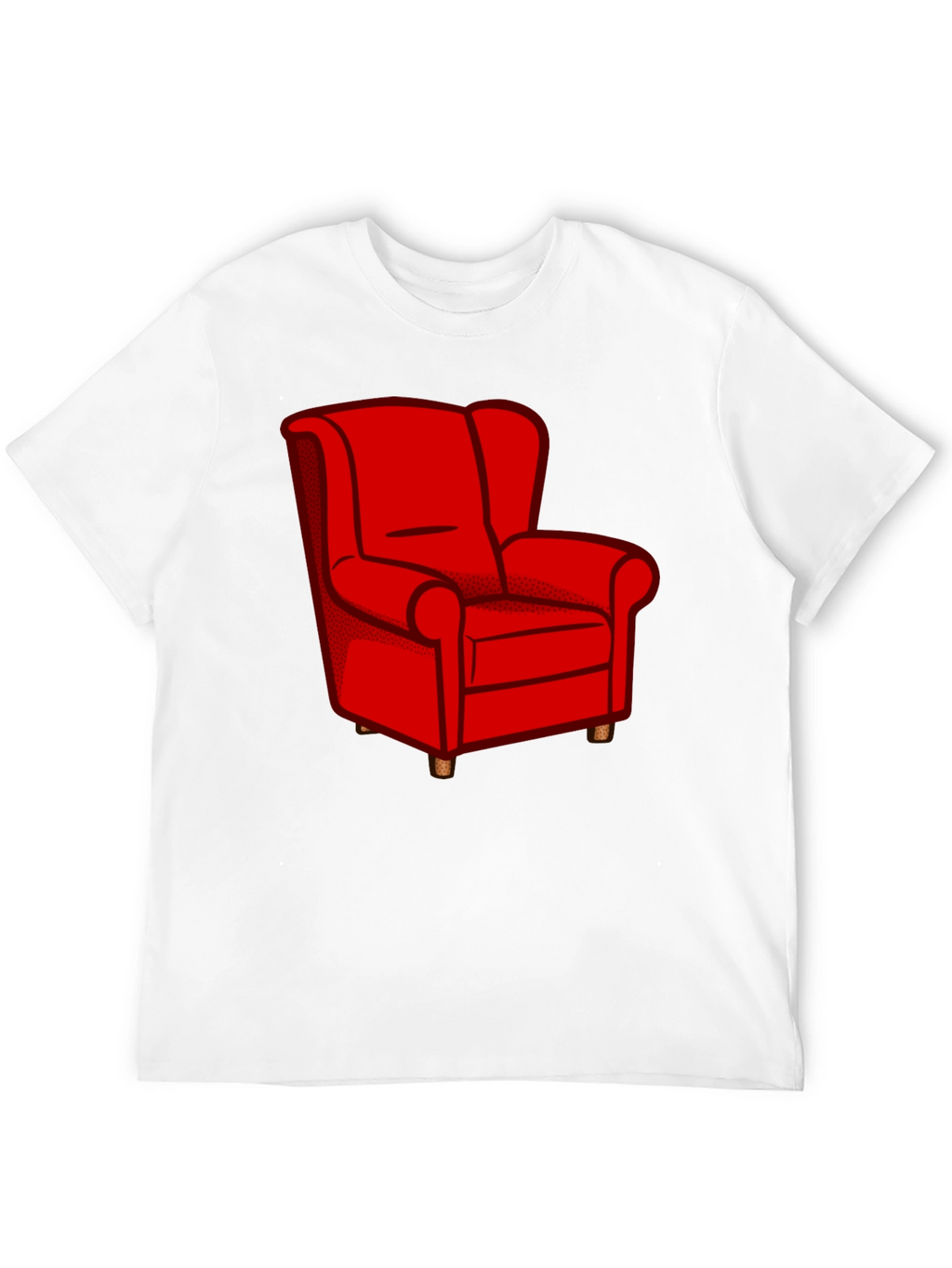 Red Chair Graphic Tee - Stylish Comfort