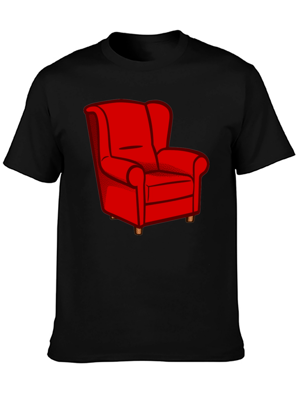 Red Chair Graphic Tee - Stylish Comfort