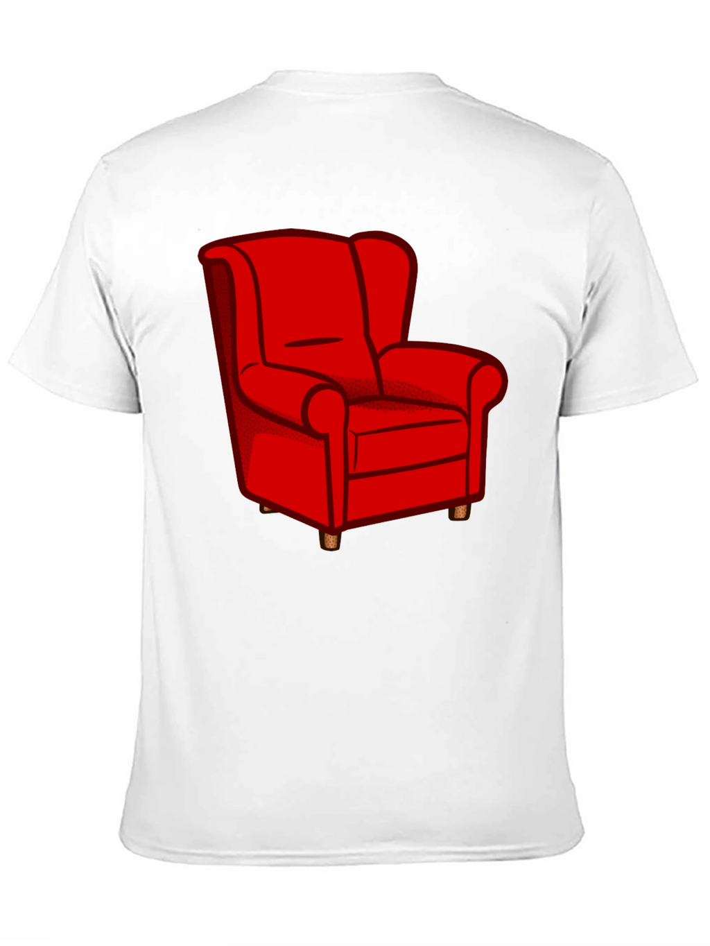 Red Chair Graphic Tee - Stylish Comfort