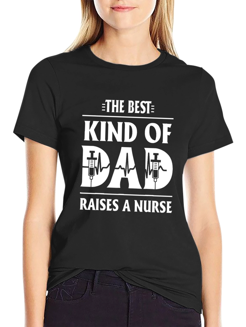 Best Kind of Dad Raises a Nurse Graphic T-Shirt