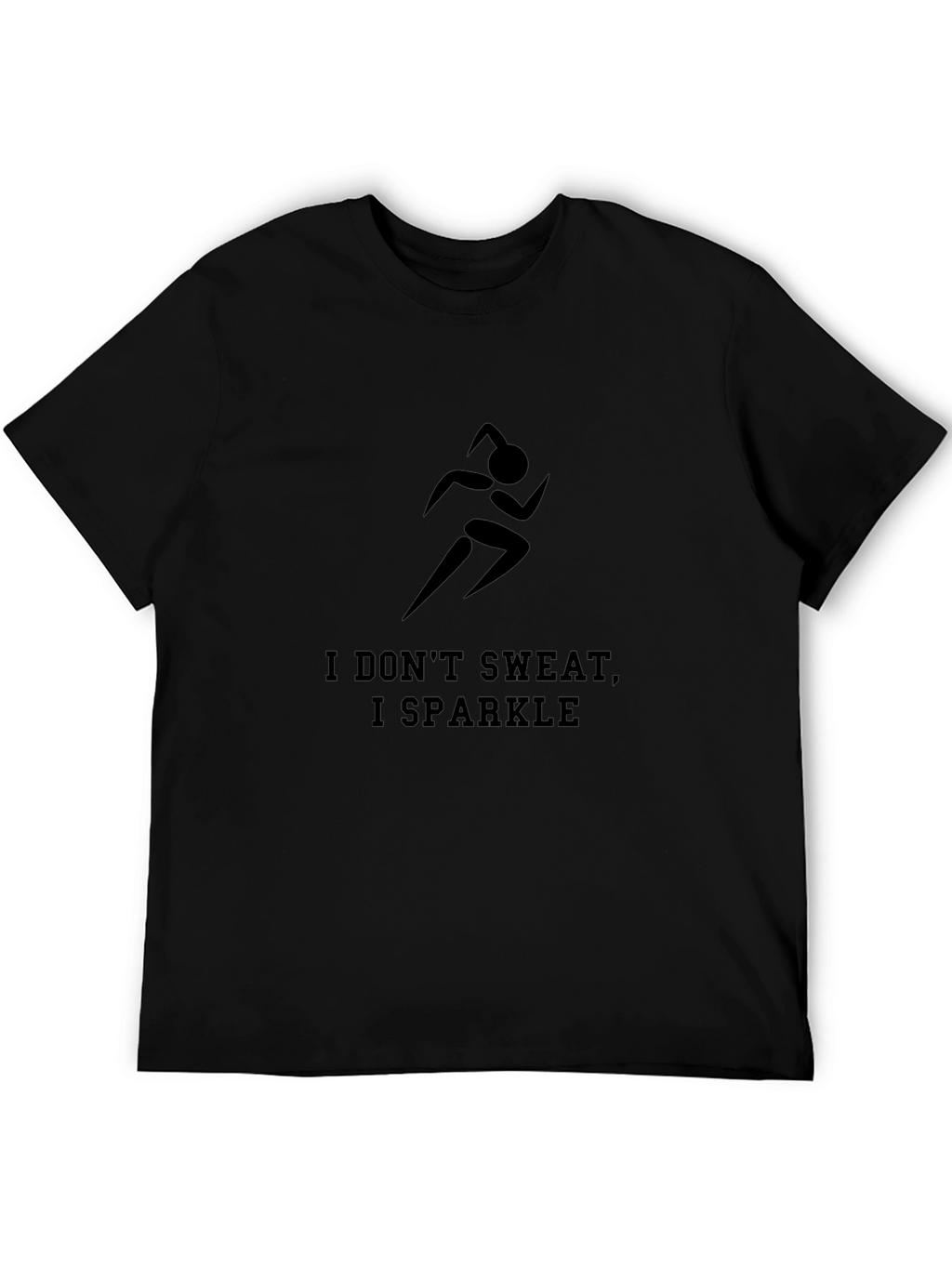 Runners Sparkle Tee - Black Graphic T-Shirt