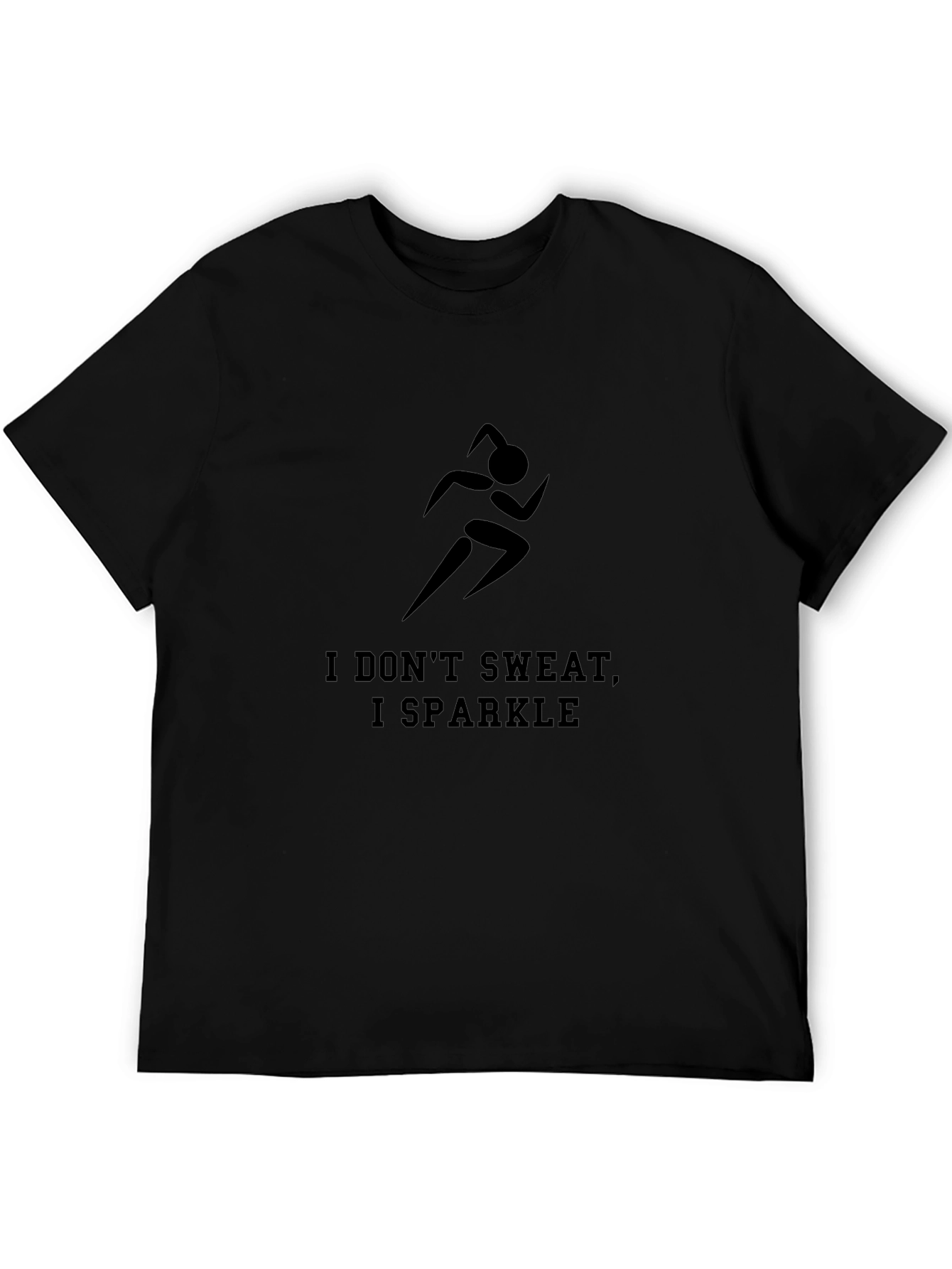 Runners Sparkle Tee - Black Graphic T-Shirt
